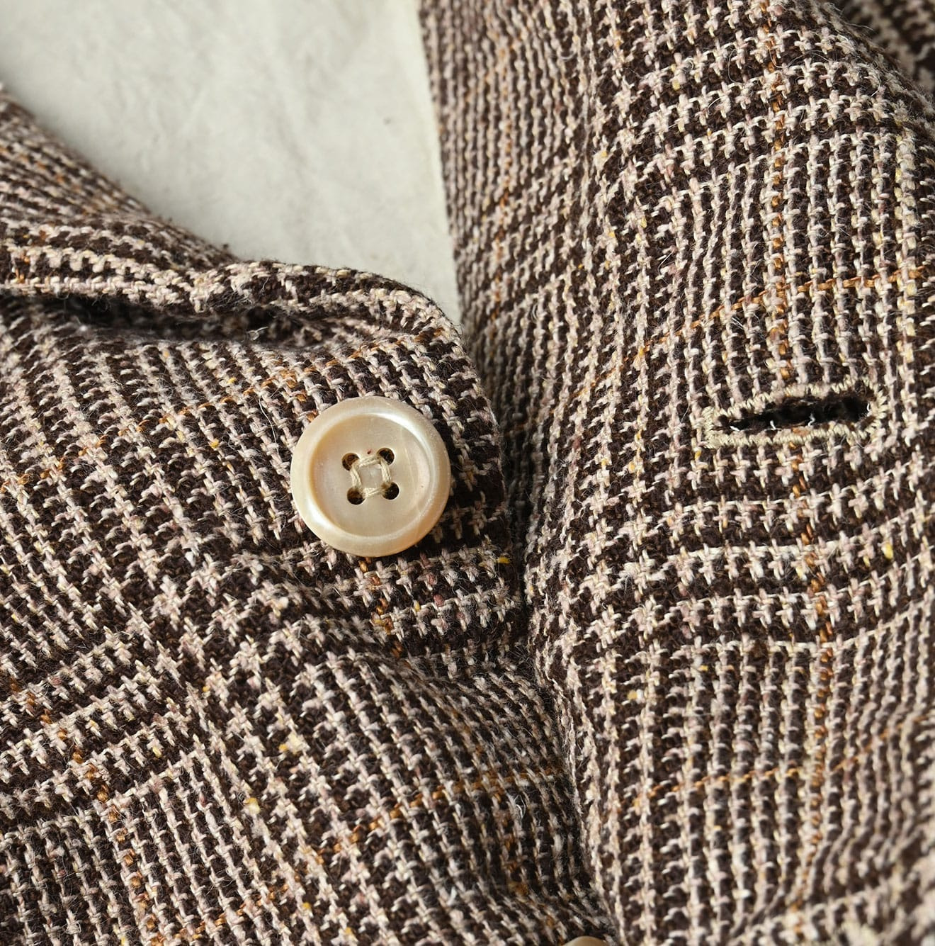 Cotton Linen Tweed 908 Jacketer Blue Detail