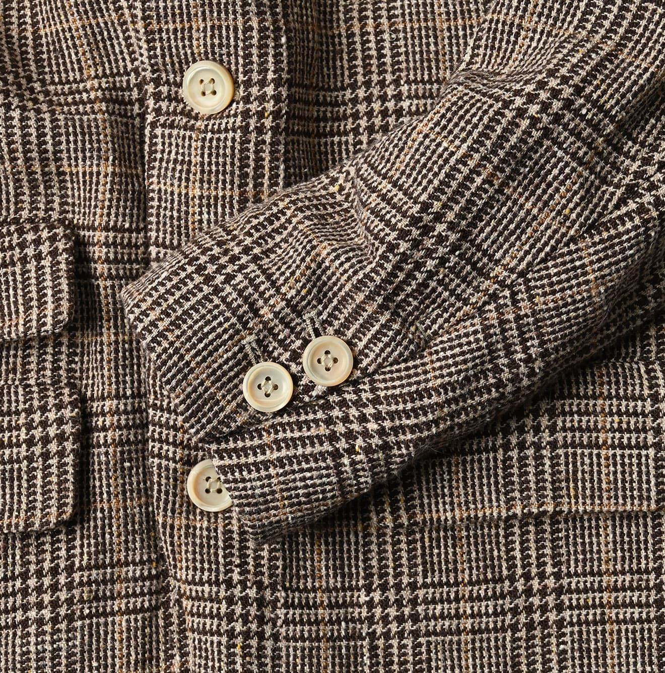 Cotton Linen Tweed 908 Jacketer Blue Detail