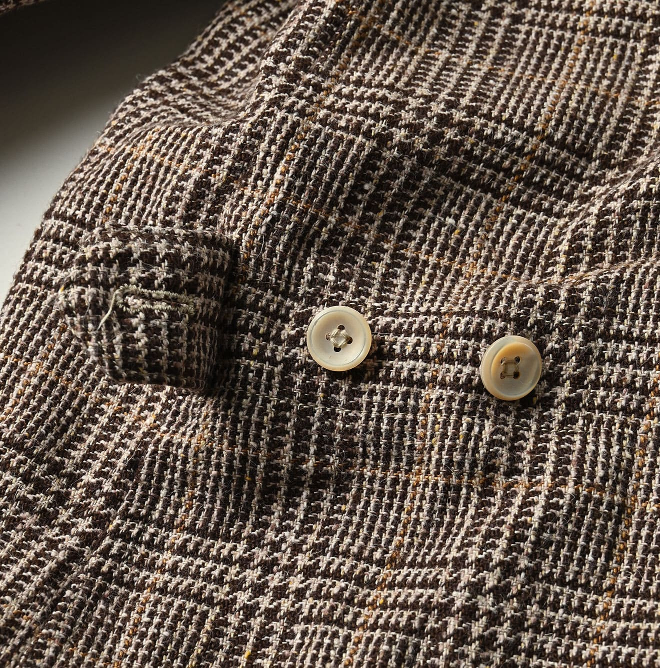 Cotton Linen Tweed 908 Jacketer Blue Detail