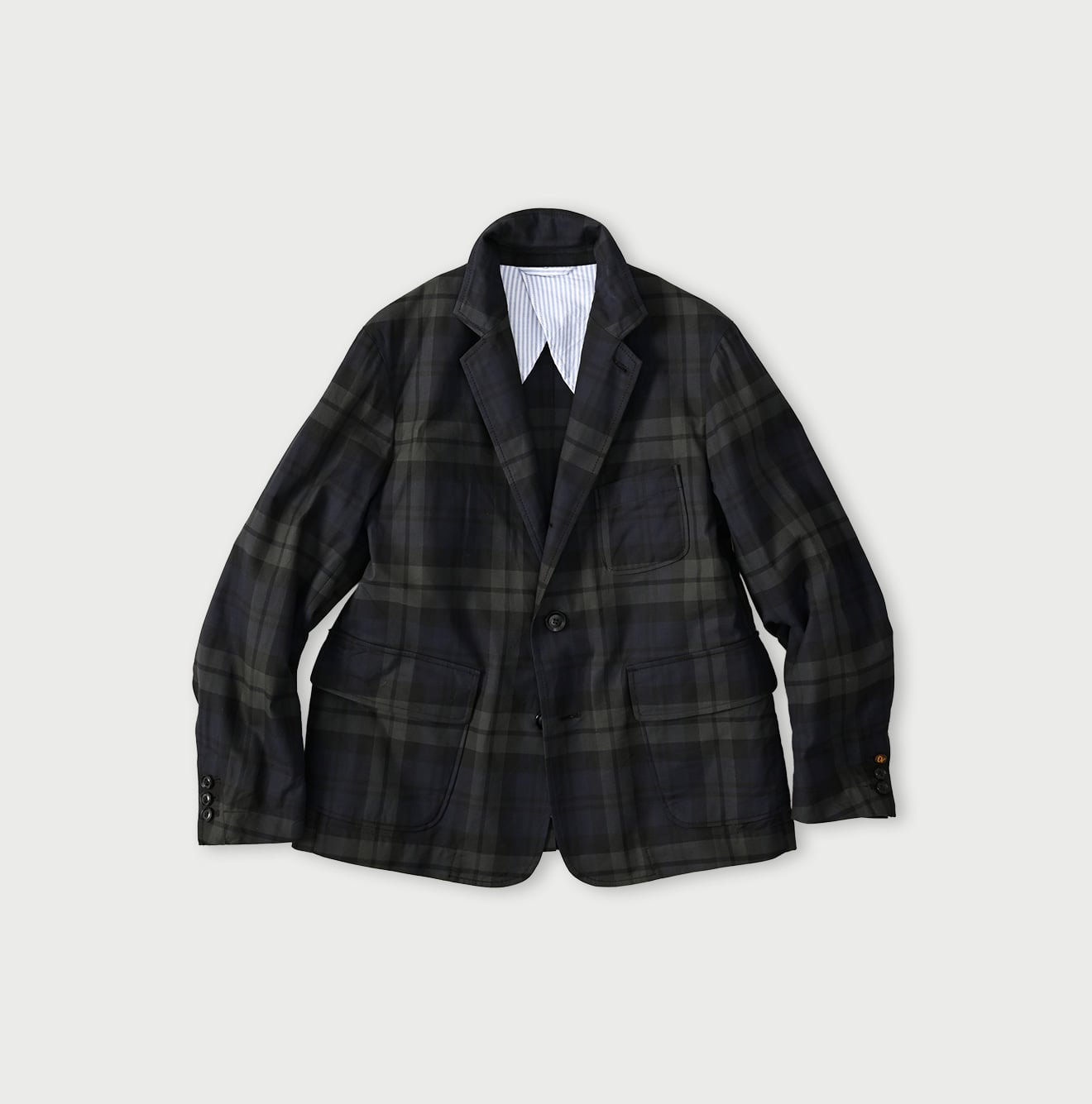 Gabardine Bulltile 908 Miyuki Jacket Black Watch