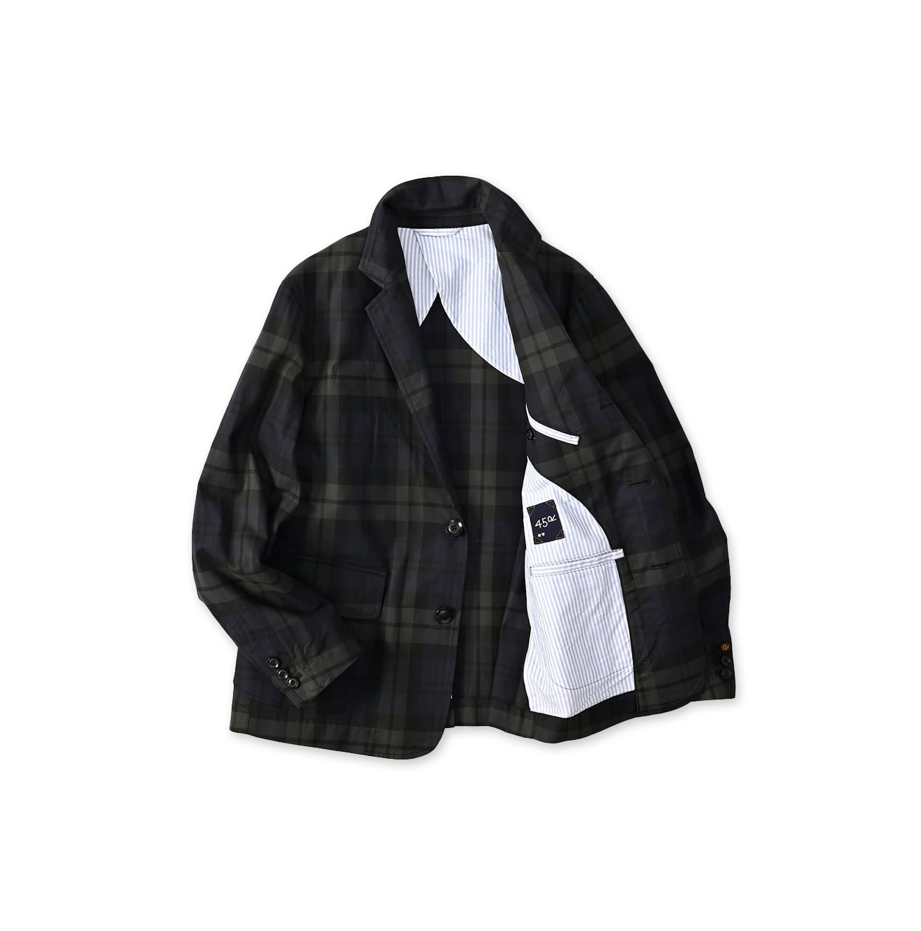 Gabardine Bulltile 908 Miyuki Jacket Black Watch