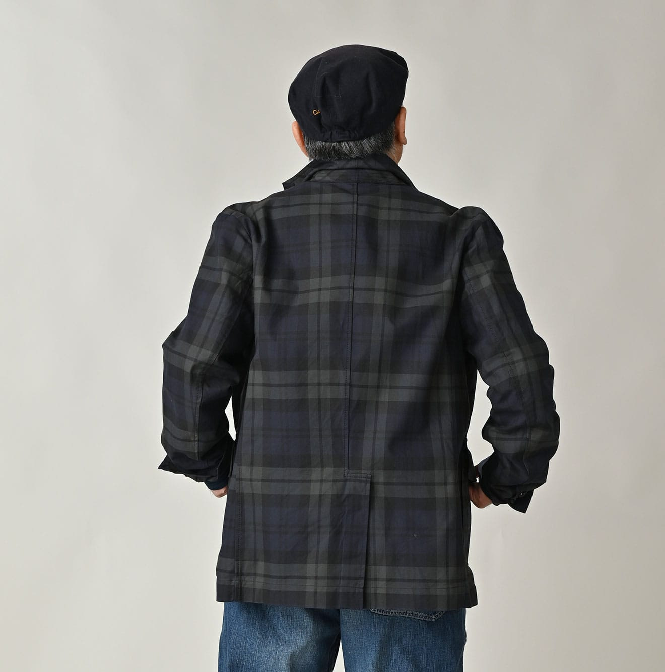 Gabardine Bulltile 908 Miyuki Jacket Detail