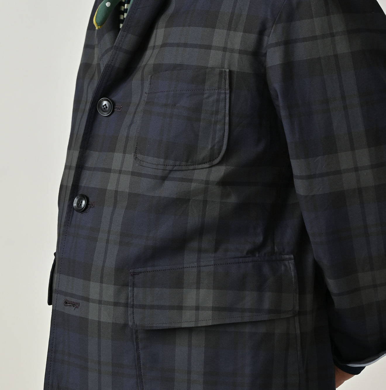Gabardine Bulltile 908 Miyuki Jacket Detail