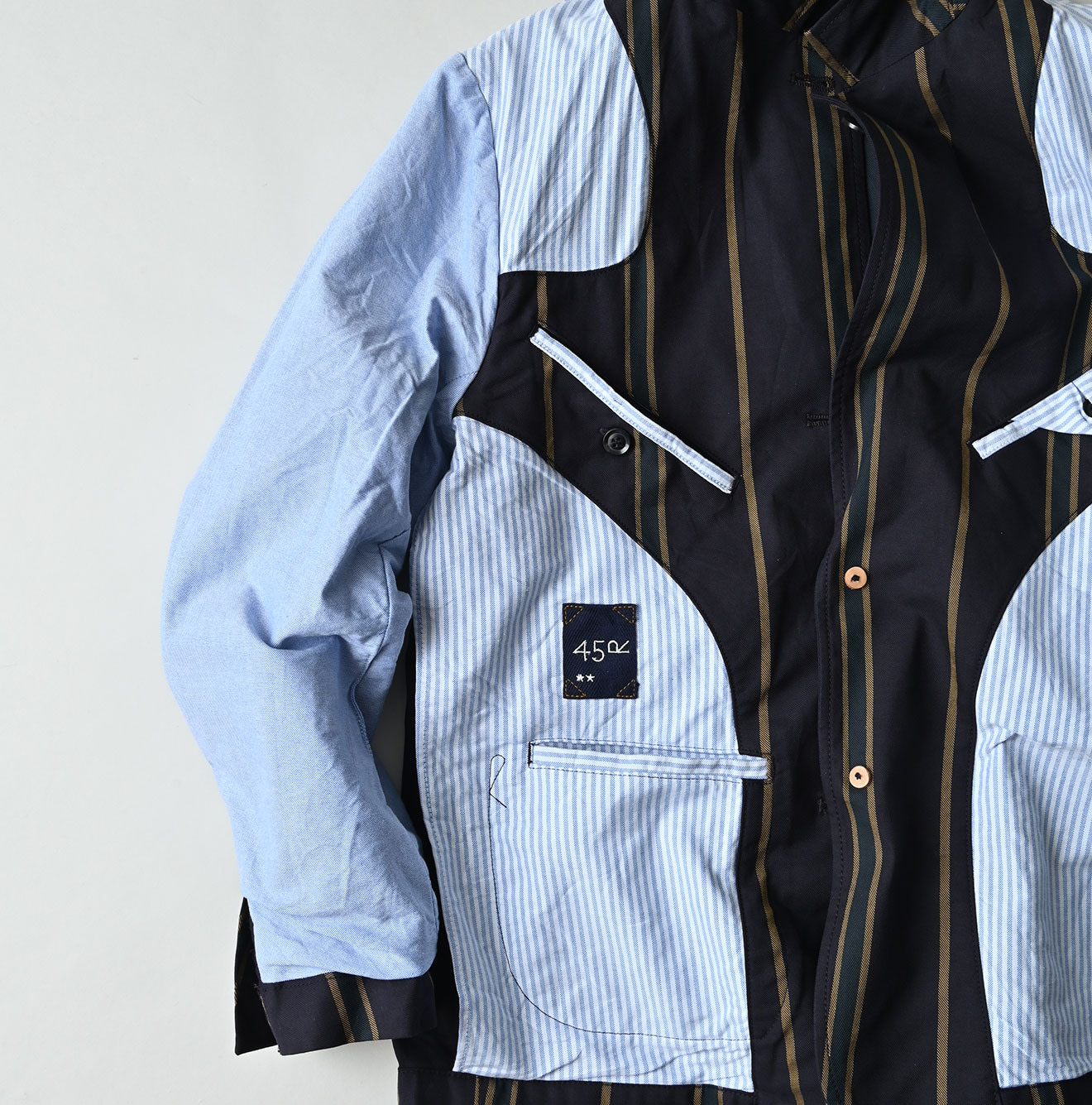 Gabardine Bulltile 908 Miyuki Jacket Detail