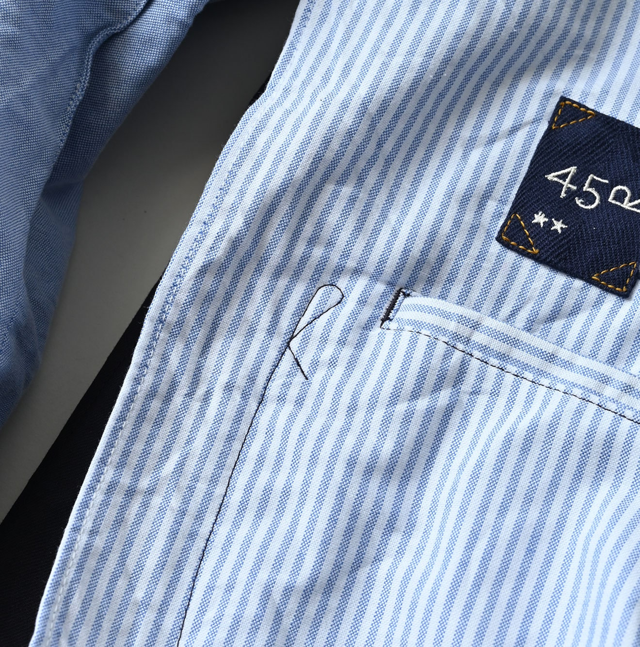 Gabardine Bulltile 908 Miyuki Jacket Detail