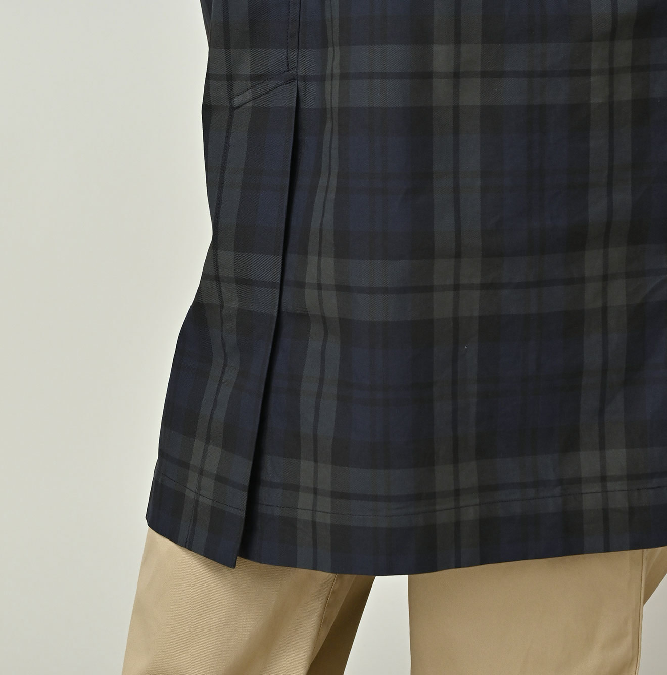 Gabardine Bulltile 908 Soutien Collar Coat Detail