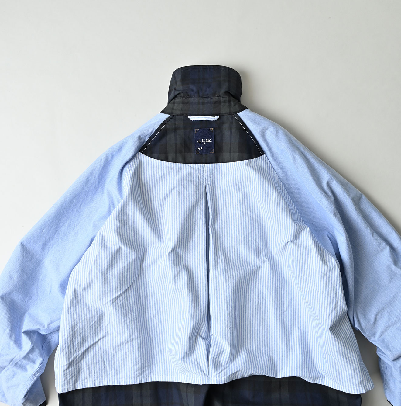 Gabardine Bulltile 908 Soutien Collar Coat Detail