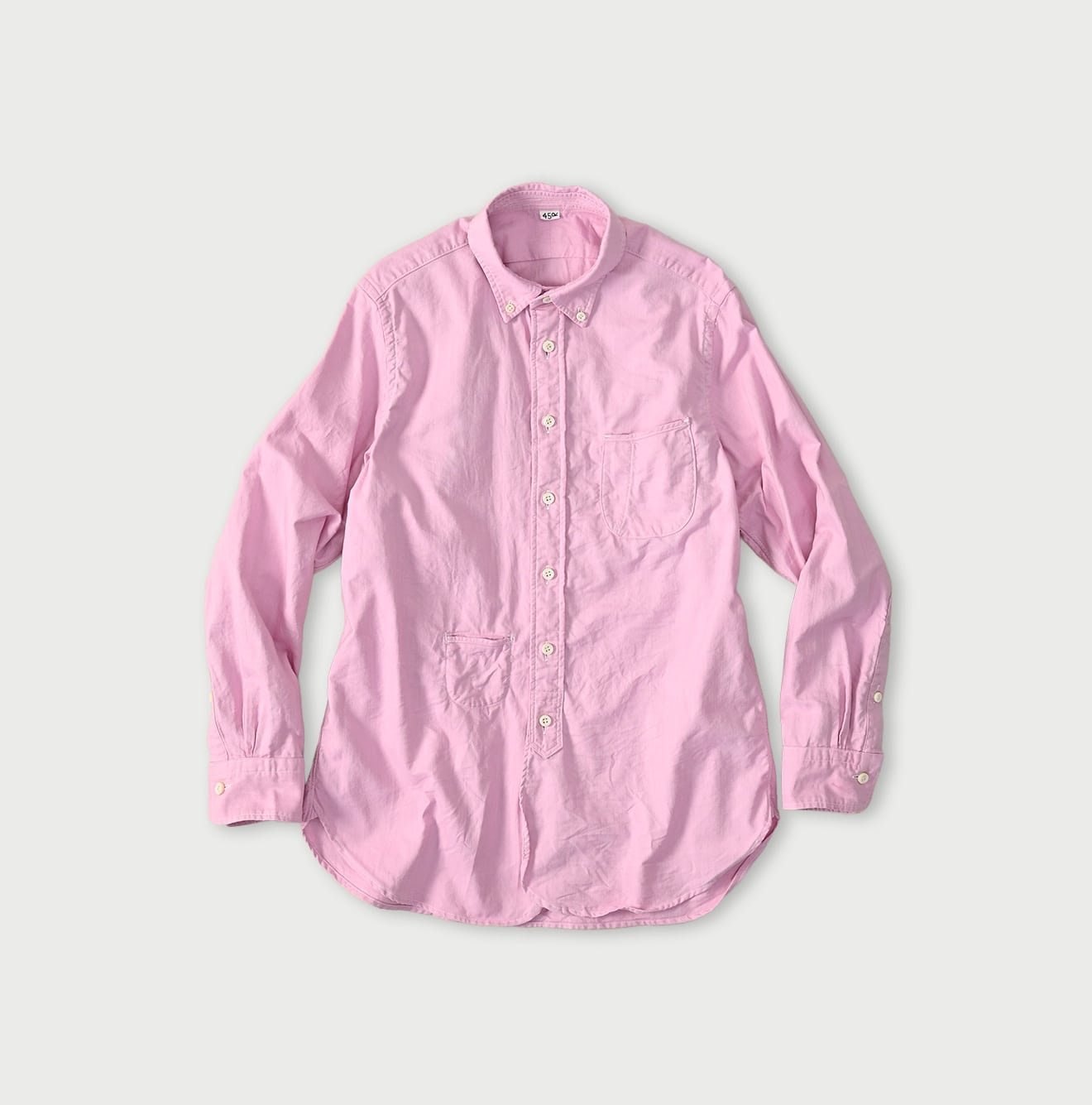 Supima OX 908 Loafer Button Down Shirt Pink Chambray