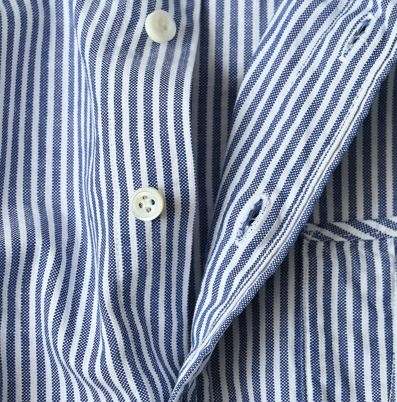 Supima OX 908 Loafer Button Down Shirt Detail