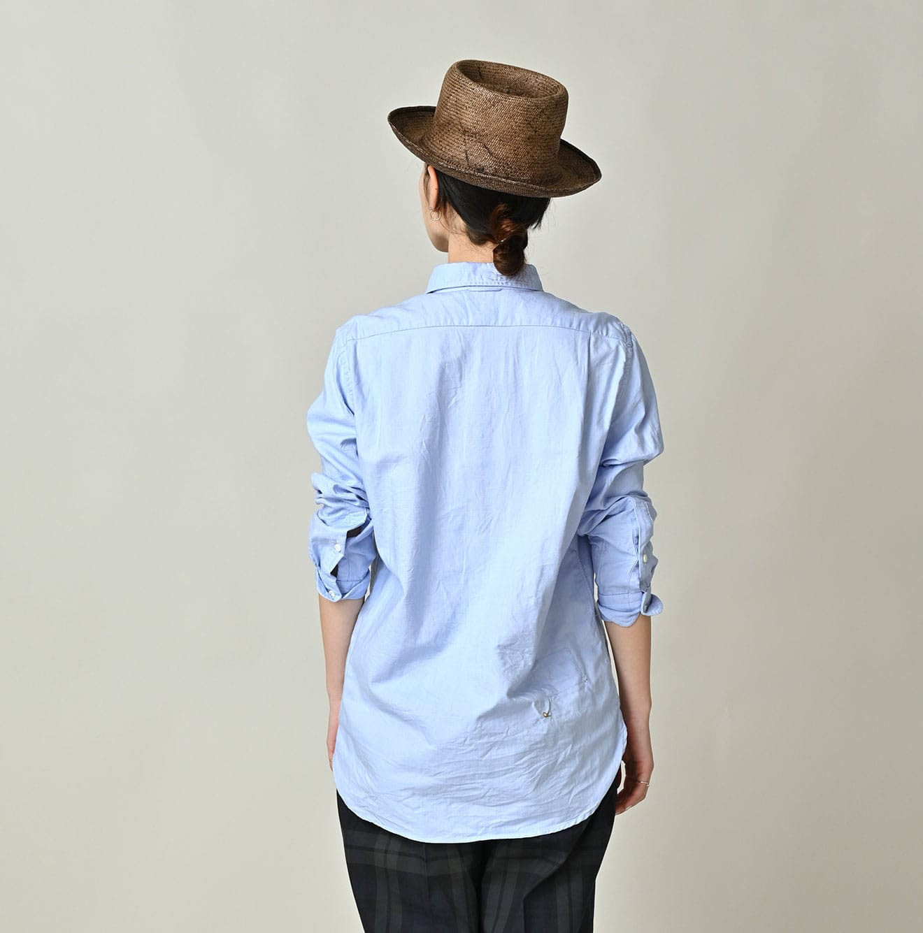 Supima OX 908 Loafer Button Down Shirt Female Model