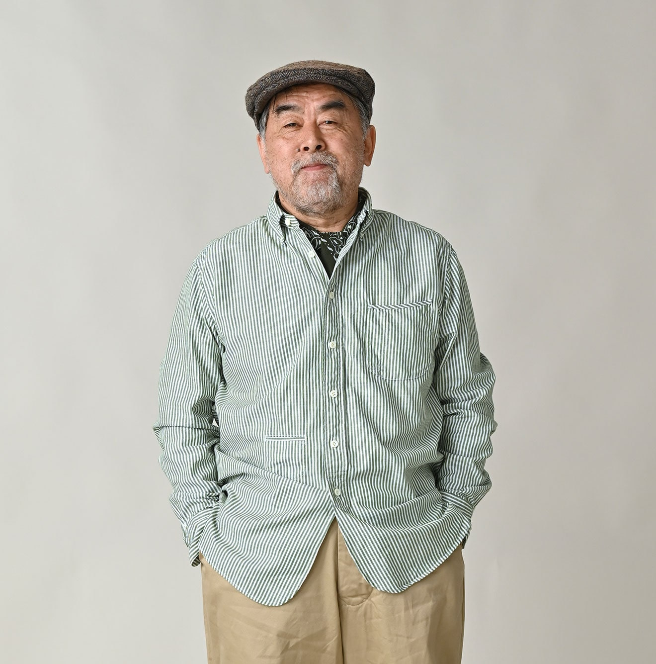 Supima OX 908 Loafer Button Down Shirt Male Model