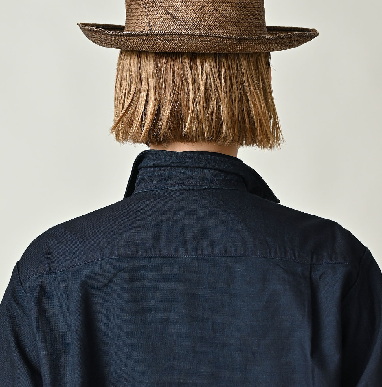 Indigo Supima OX 908 8-knot Shirt Detail