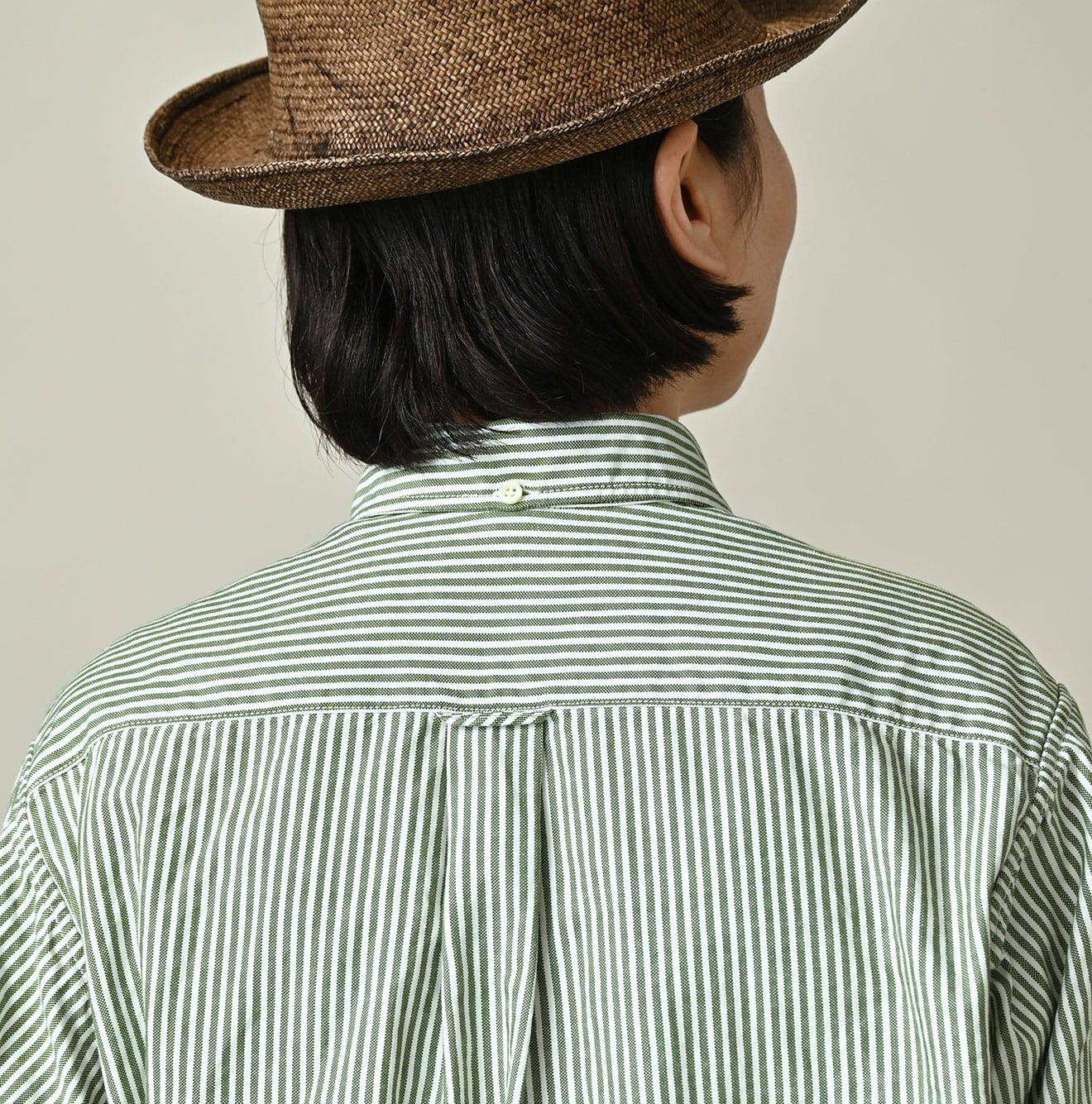 Supima OX 908 Ocean Canvas Shirt Detail