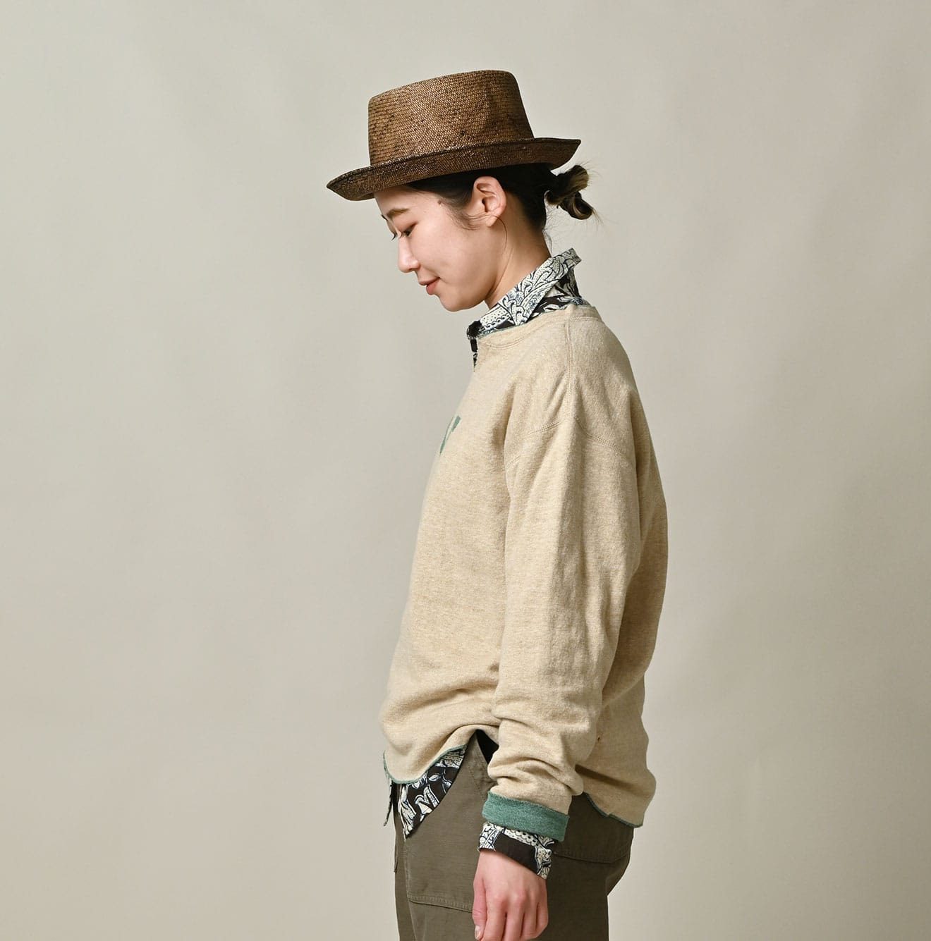 Reversible Jacquard 908 T-shirt Female Model