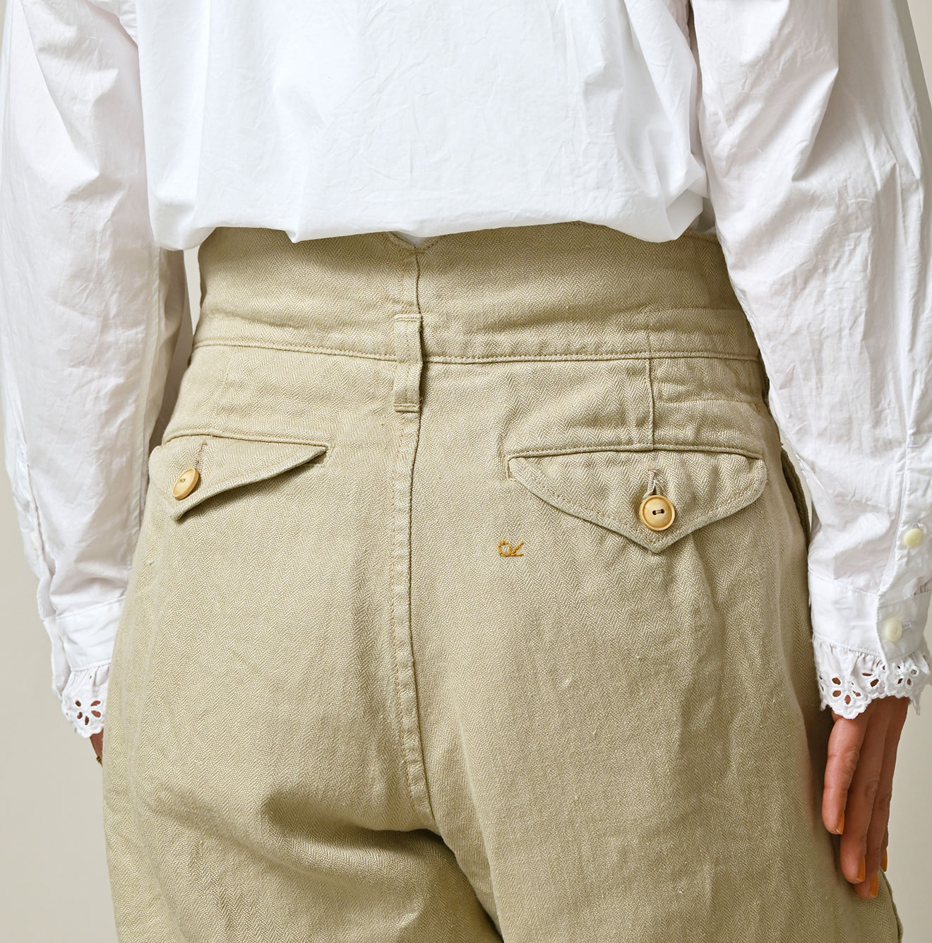 Linen Herringbone 908 Joppan Detail