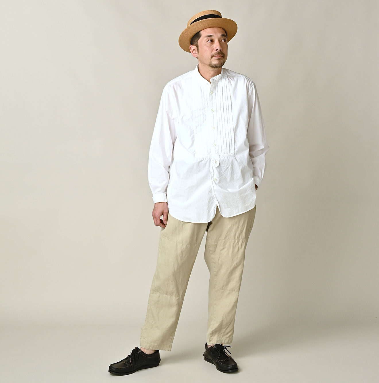 Linen Herringbone 908 Joppan Male Model