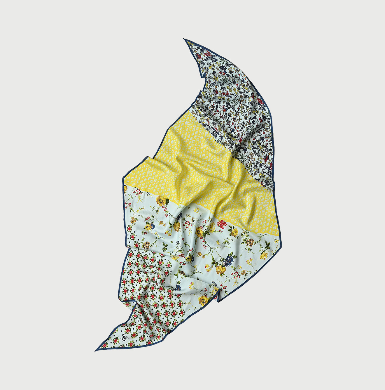 Silk Flower Patch Big Wakame Saxe