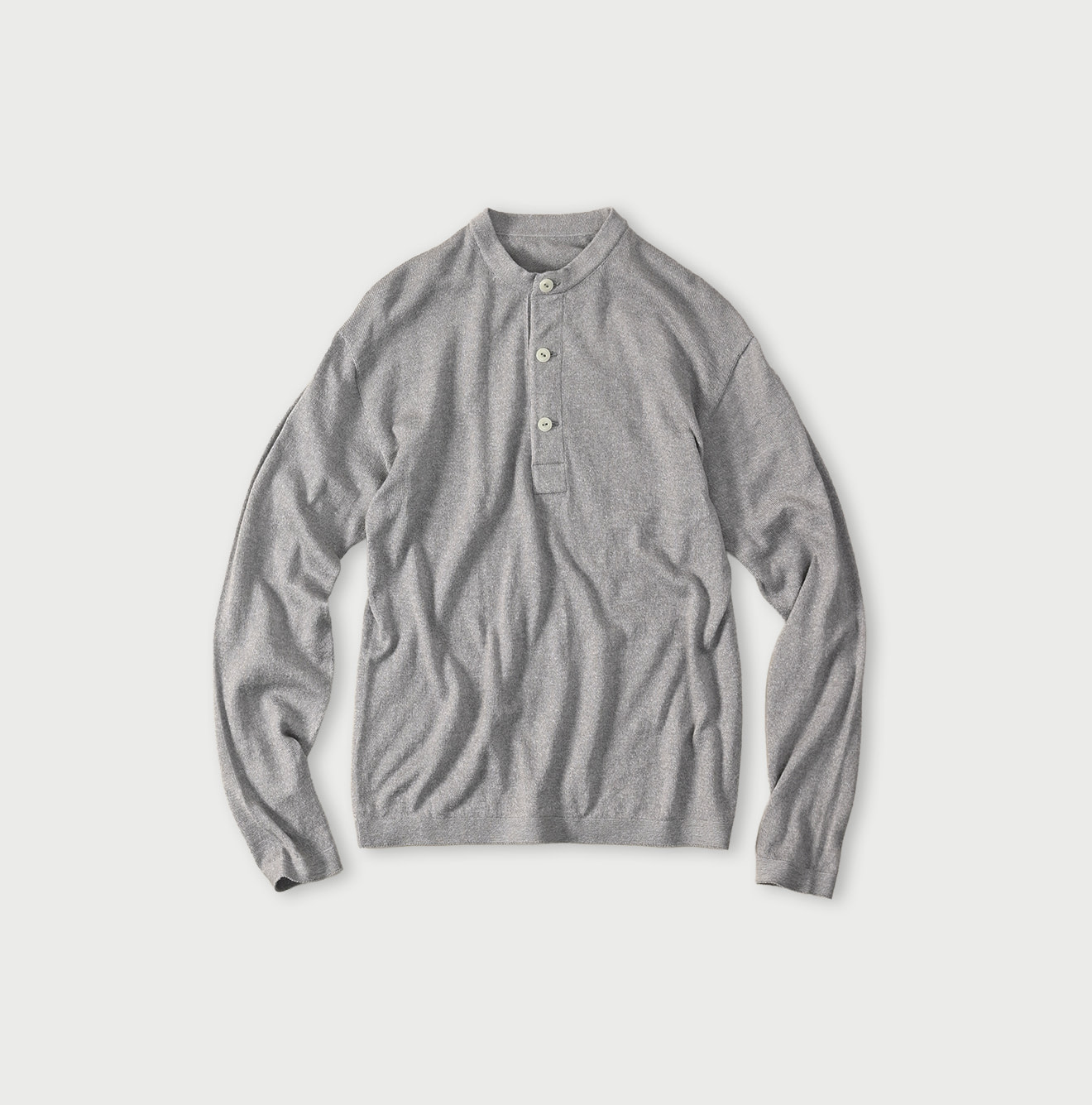 Whole Super Gauze 908 Henley Gray Moku
