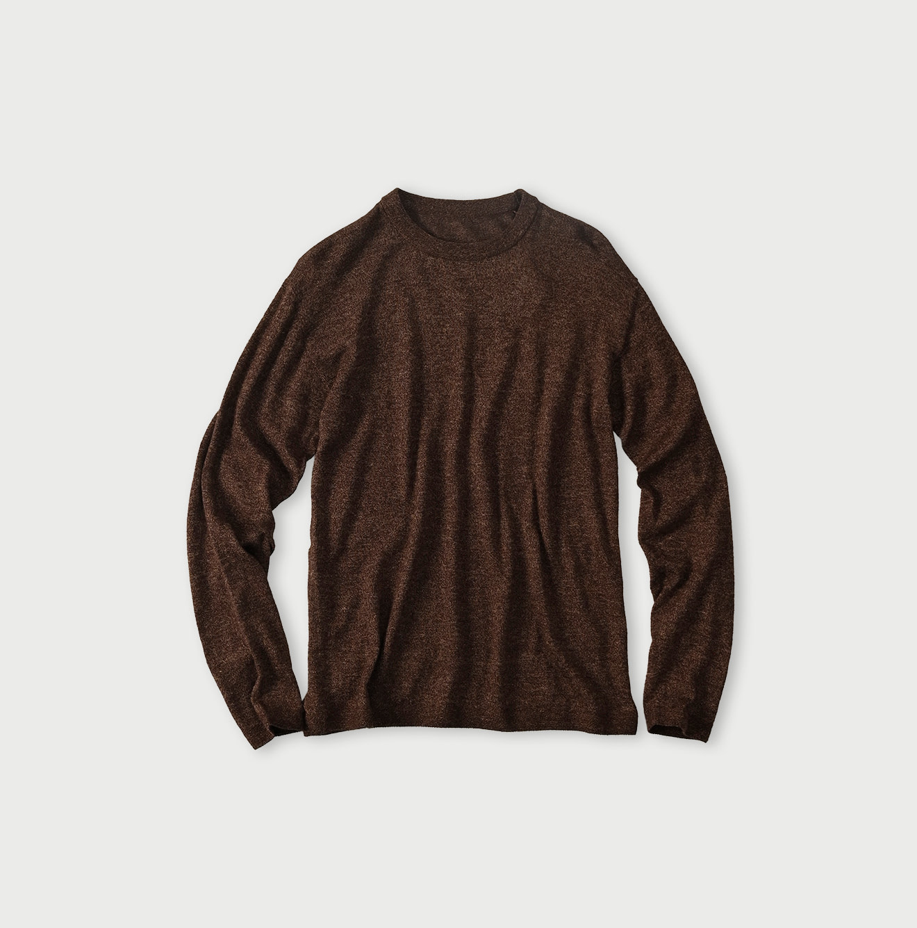 Whole Super Gauze 908 Crew Brown Moku