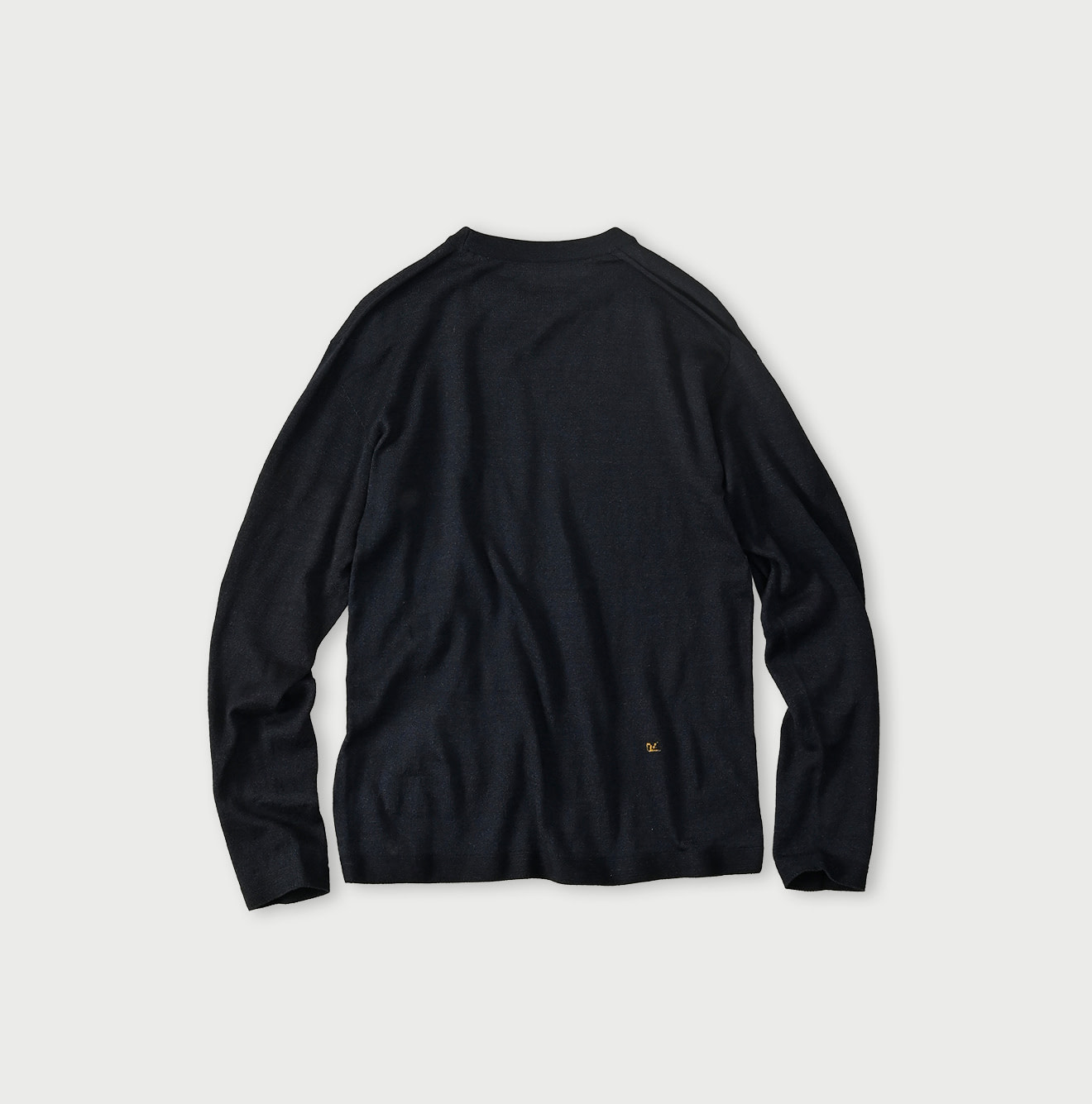 Indigo Whole Super Gauze 908 Crew Back