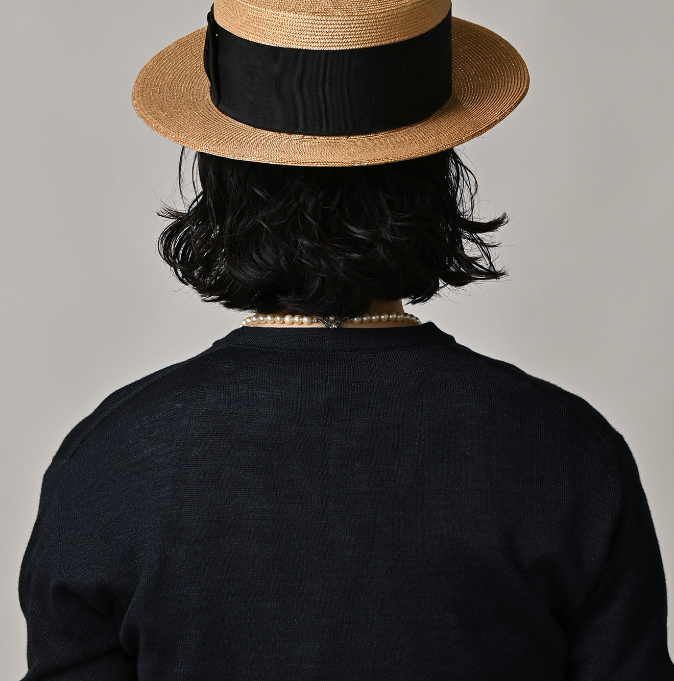 Indigo Whole Super Gauze 908 Crew Detail