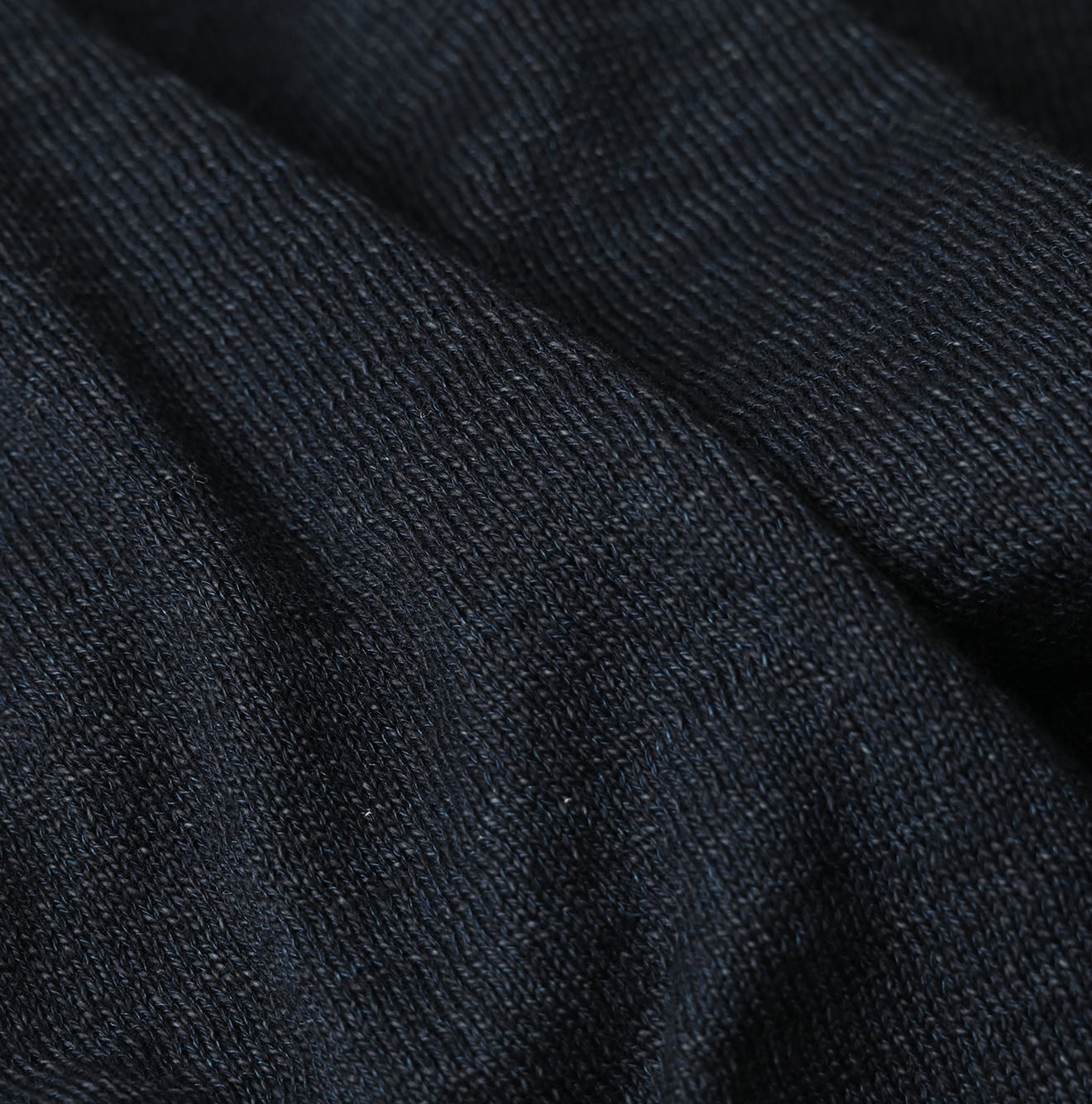Indigo Whole Super Gauze 908 Crew Detail