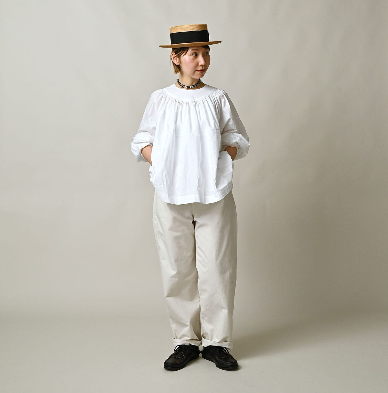 High Density 908 Duck Painter Pants Female Model