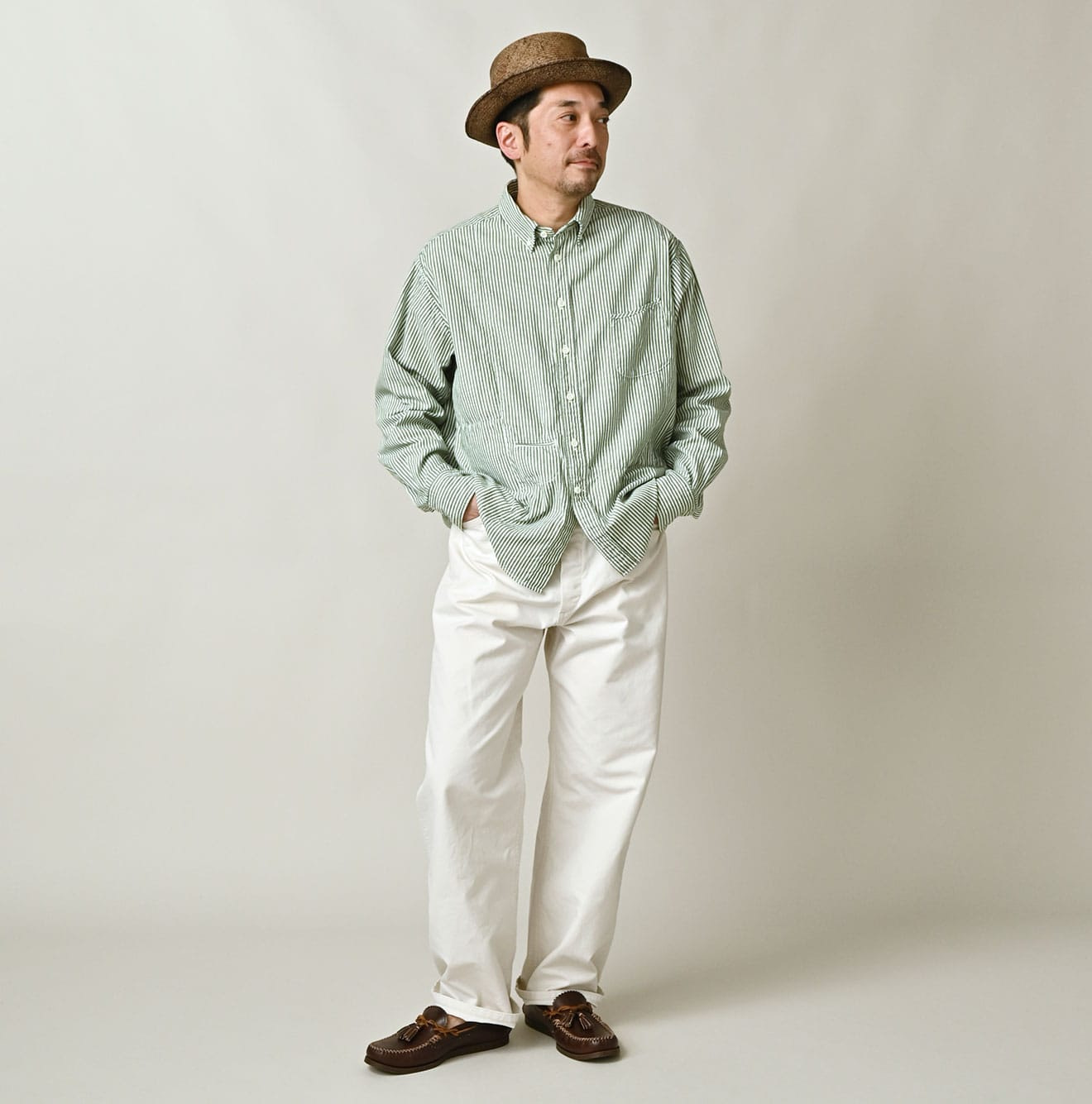 High Density 908 Duck Painter Pants Male Model