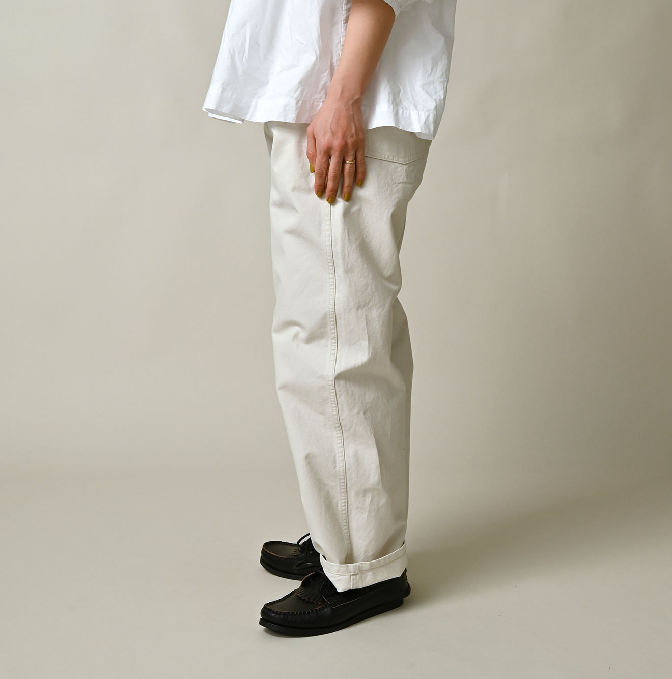 High Density 908 Duck Painter Pants Female Model