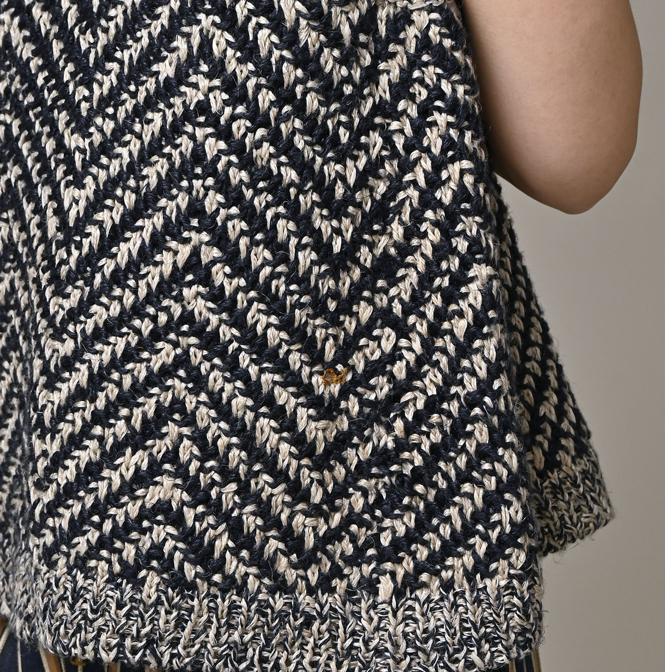 Linen Herringbone Camisole Detail
