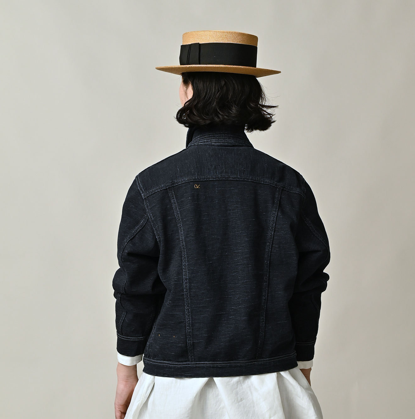 Indigo Denim Tenjiku G Jacket Female Model