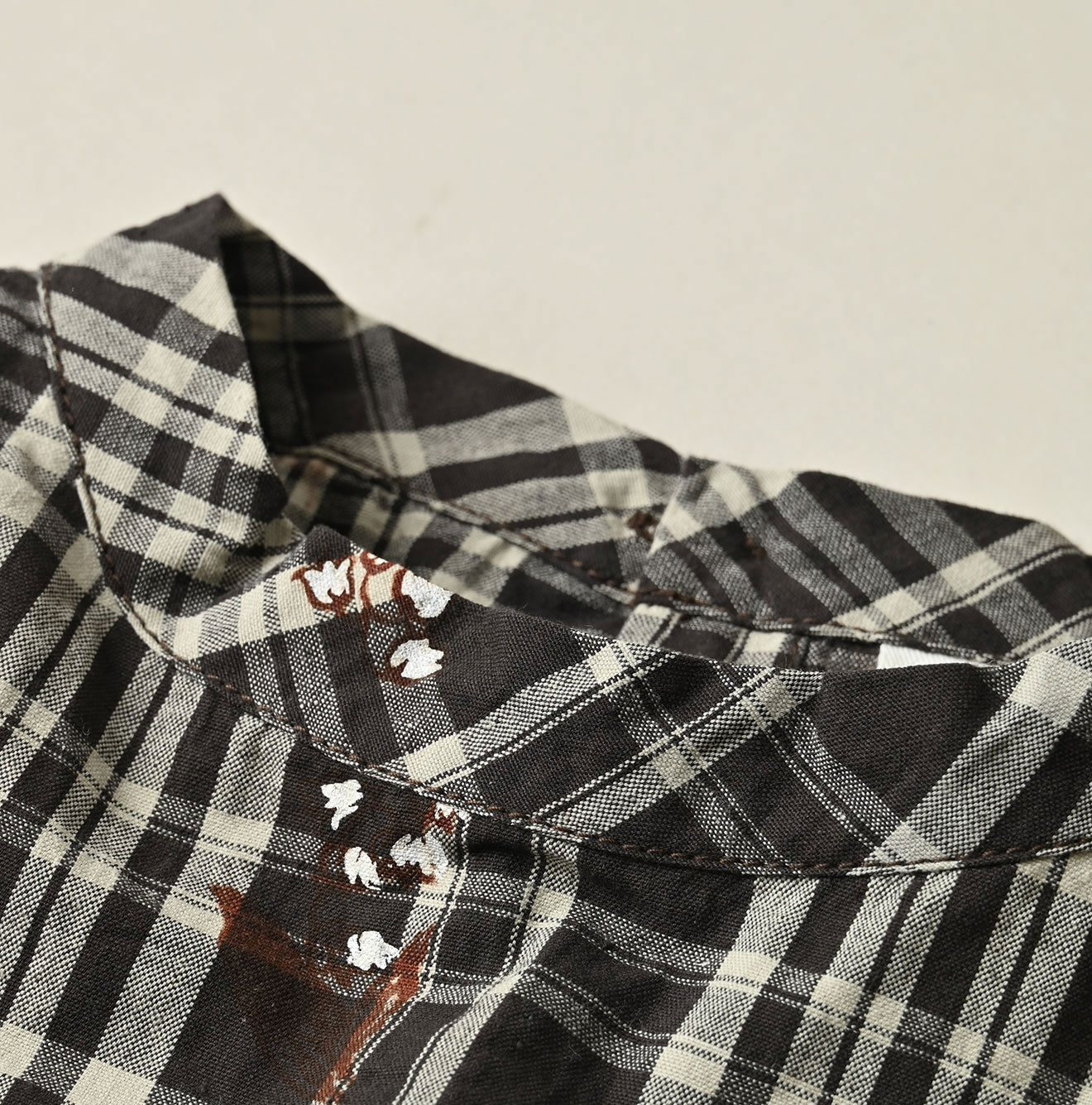 Indian Khadi OX SAIJIKI Poyon Puff Blouse Detail