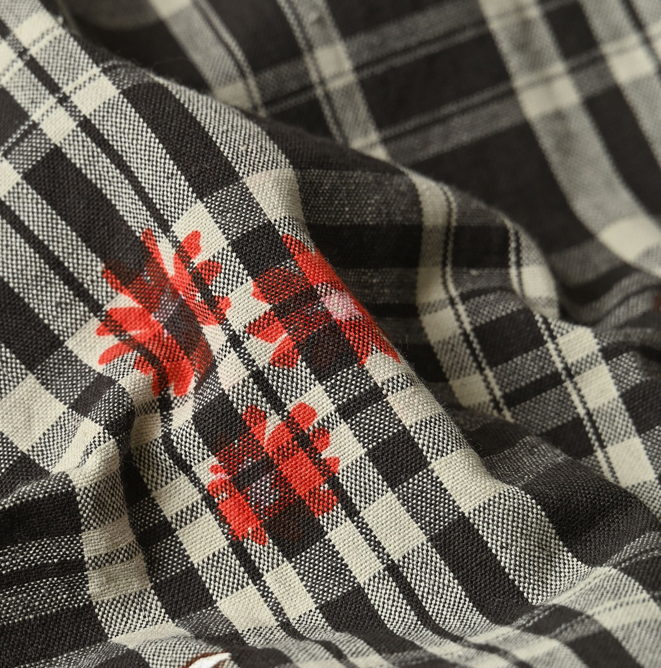 Indian Khadi OX SAIJIKI Poyon Puff Blouse Detail