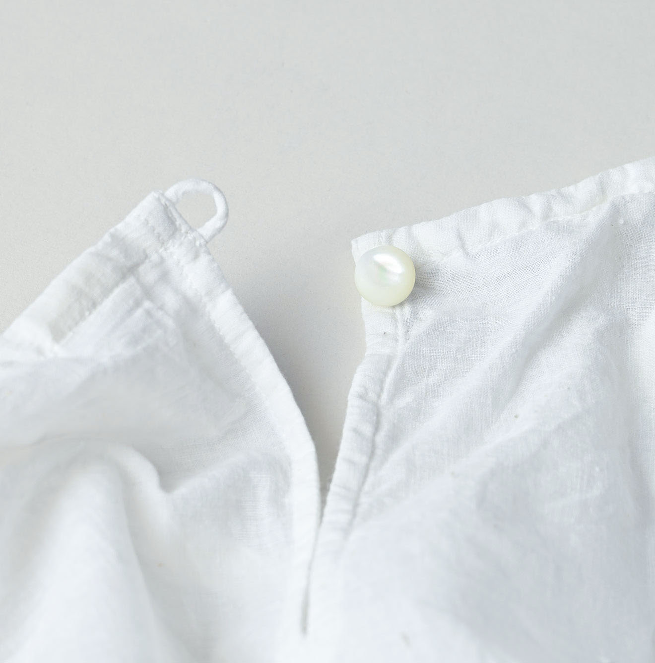 Indian Khadi Peplum Cutwork Embroidered M Shirt Detail