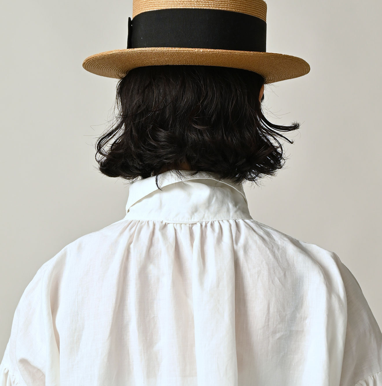 60 Linen Smock Shirt Detail