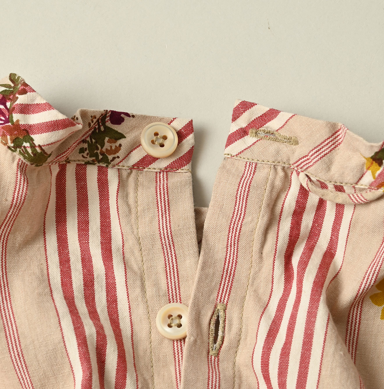 Indian Khadi OX SAIJIKI Poyon Puff Dress Detail