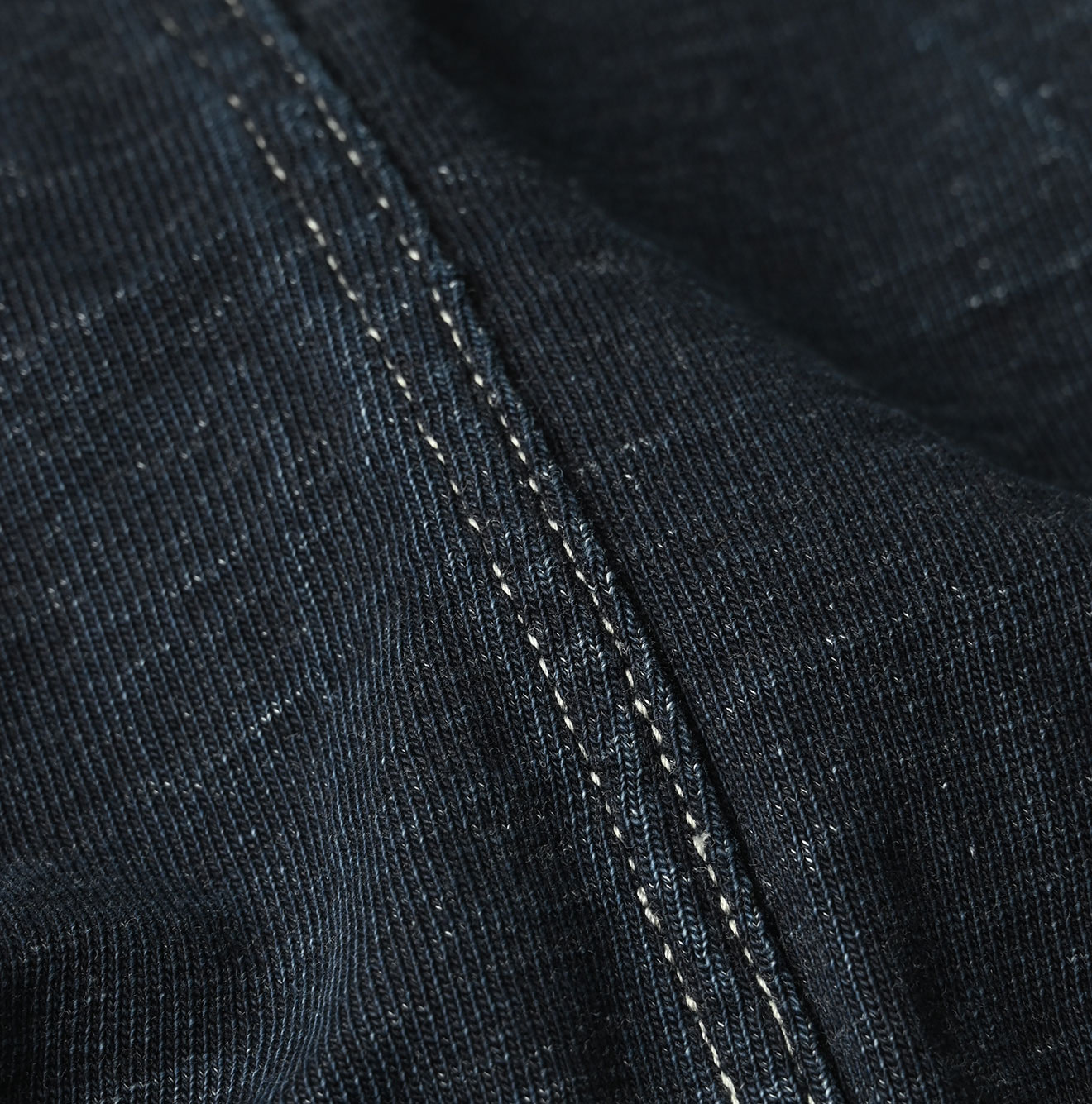 Indigo Denim Tenjiku Dress Detail