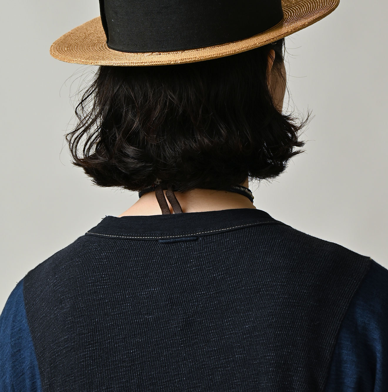 Indigo Iroiro Tenjiku Dress Detail