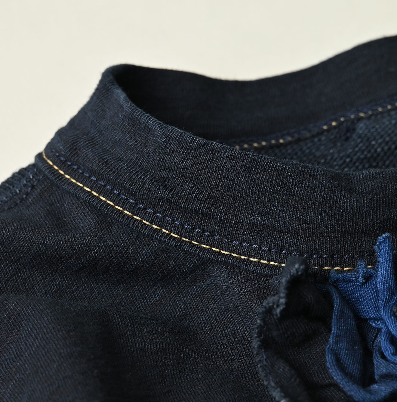 Indigo Iroiro Tenjiku Dress Detail