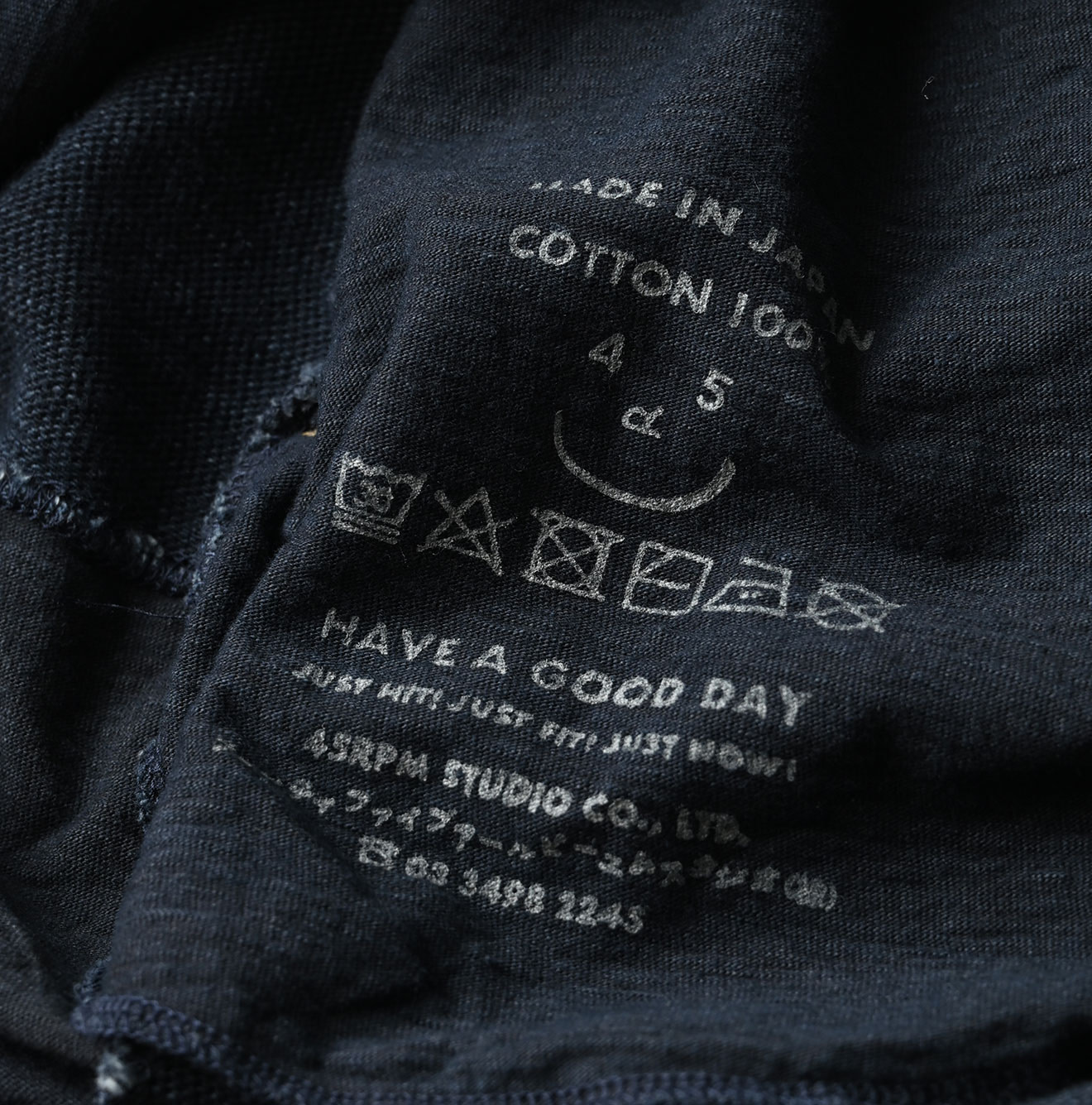 Indigo Iroiro Tenjiku Dress Detail