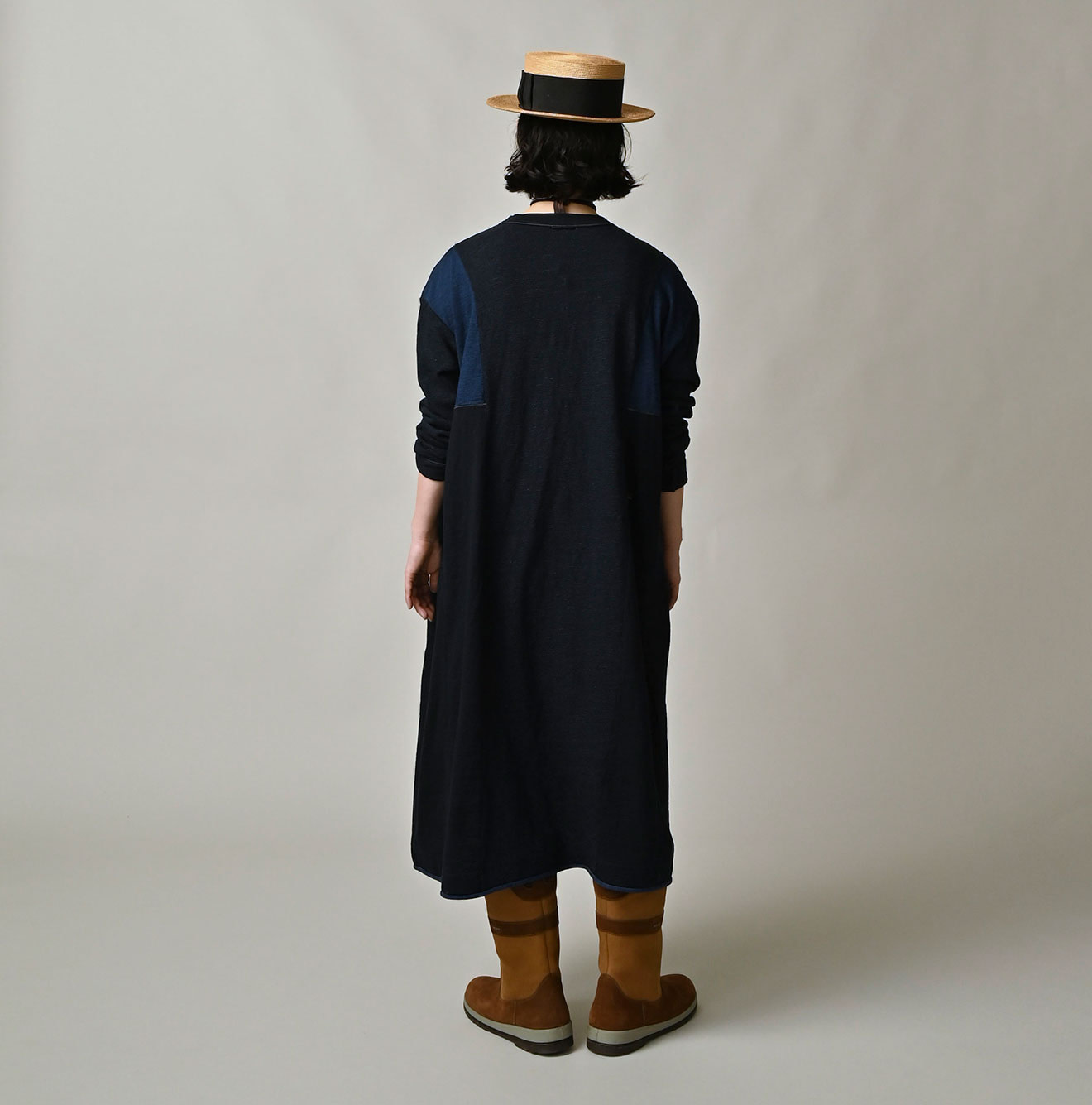 Indigo Iroiro Tenjiku Dress Female Model