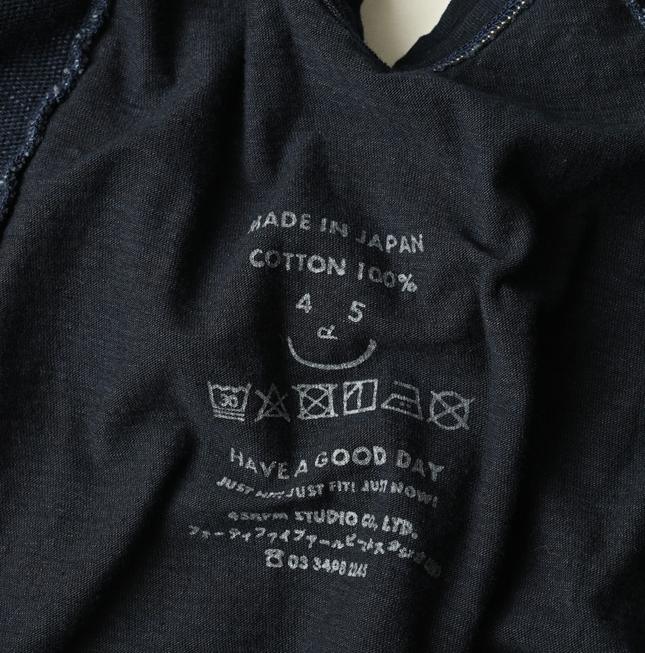 Indigo Iroiro Tenjiku Camisole Detail