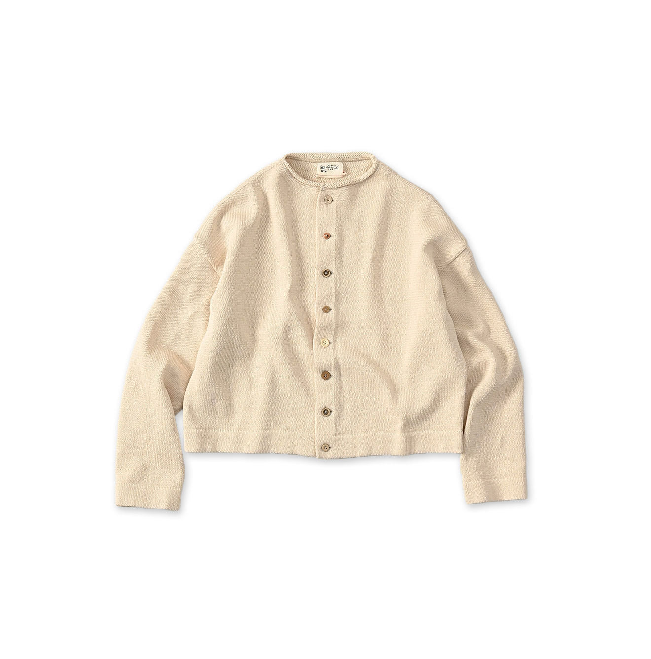 Gima Knitsew Cardigan Off Moku