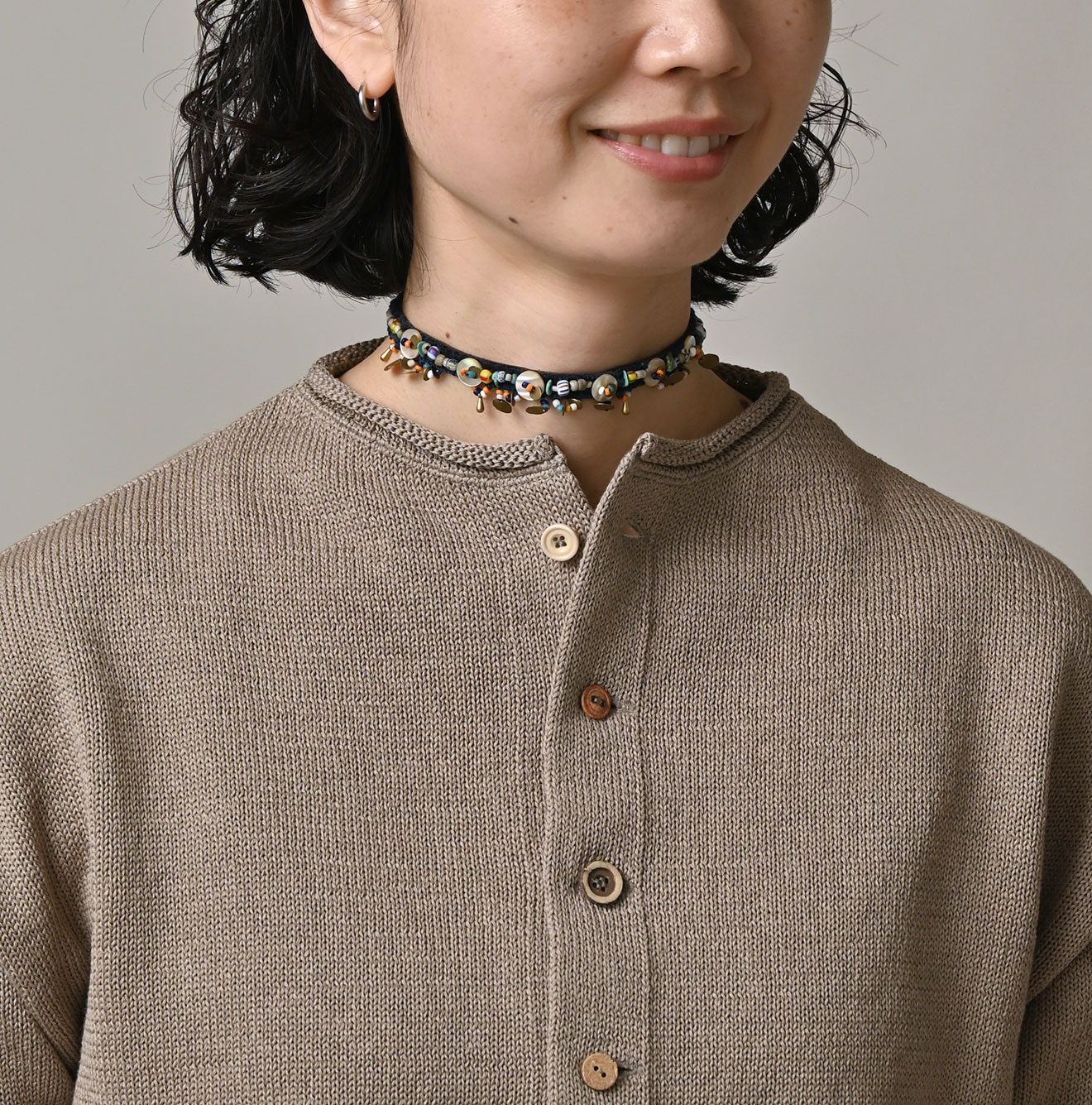 Gima Knitsew Cardigan Detail