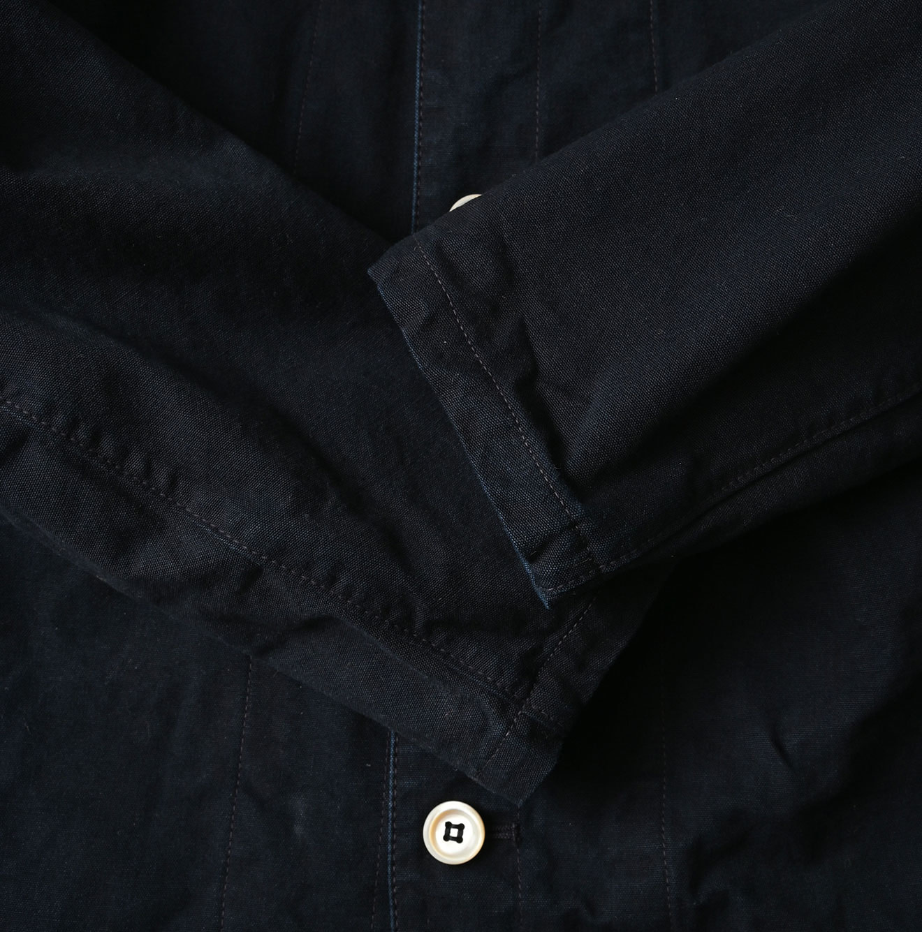 Indigo High Density Duck Petit Coverall Detail