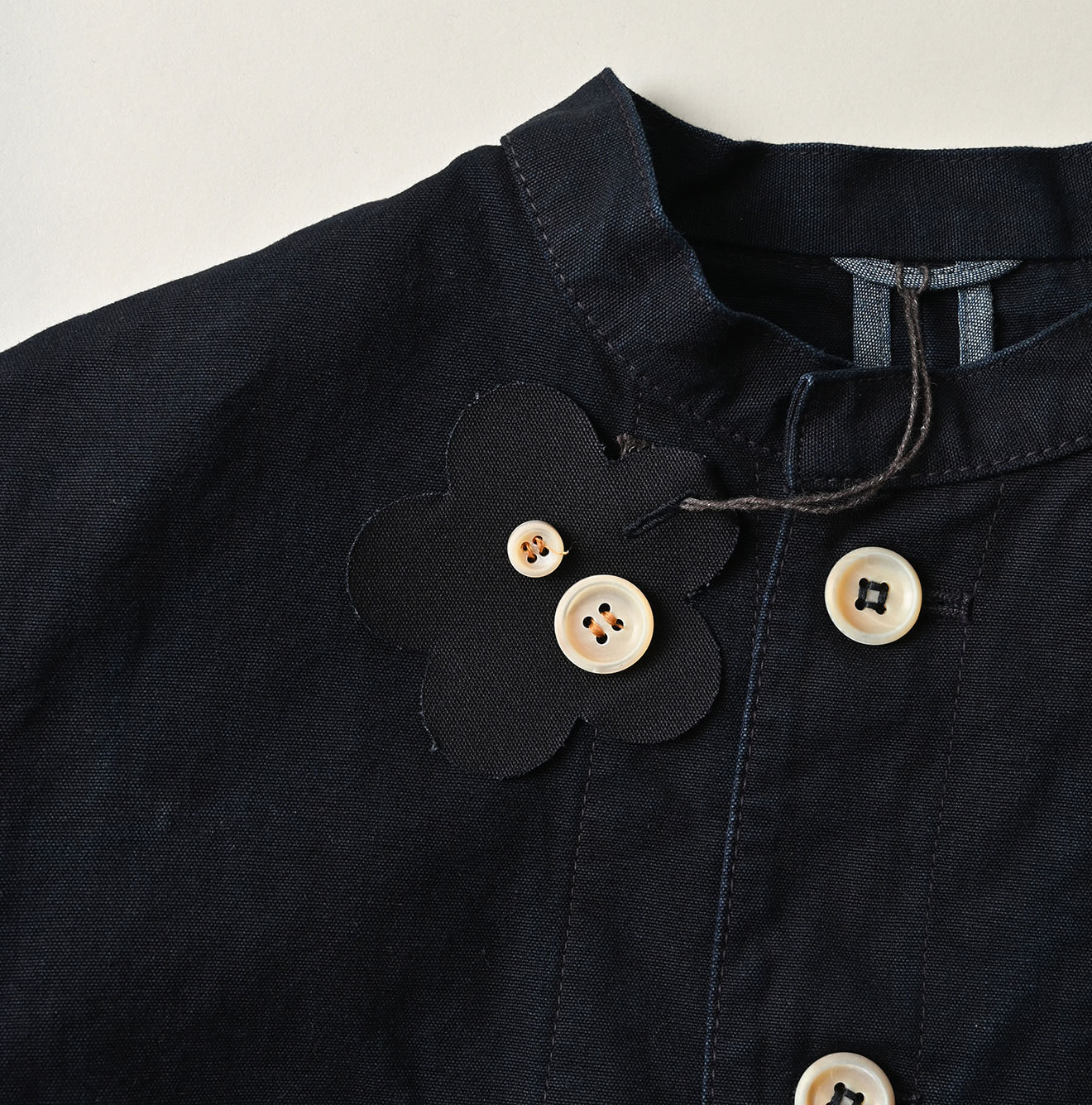 Indigo High Density Duck Petit Coverall Detail