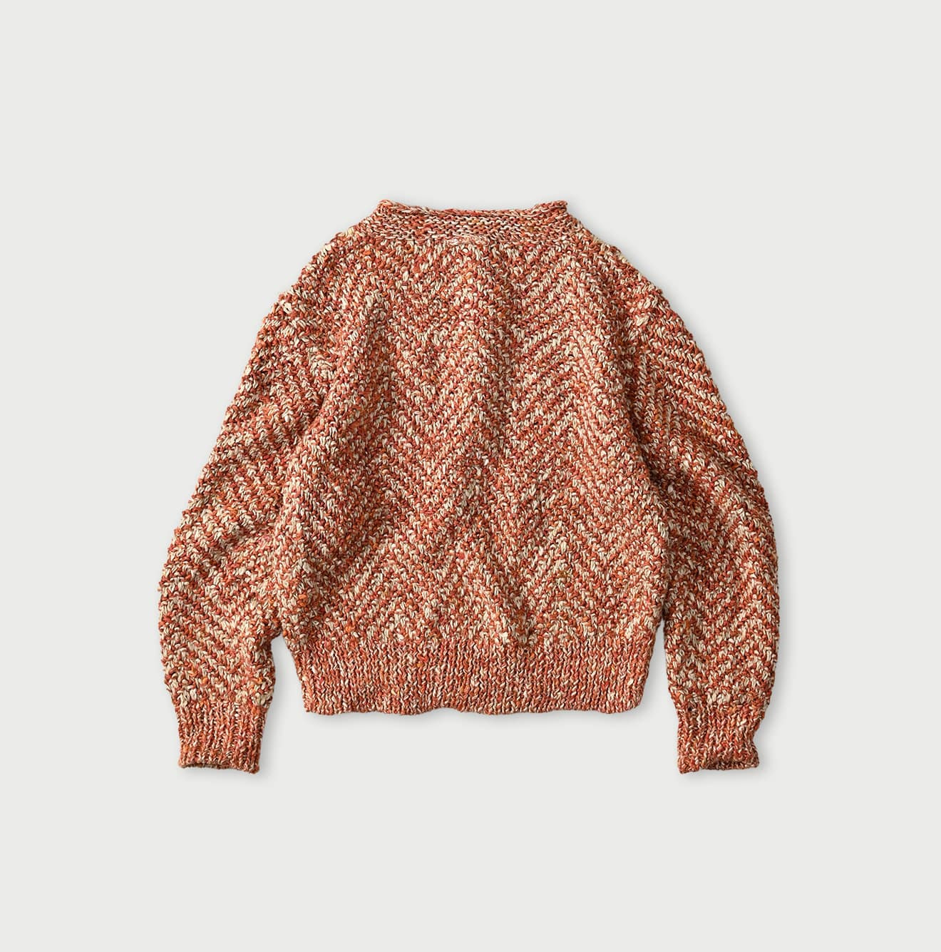 Linen Herringbone 908 Sweater Back