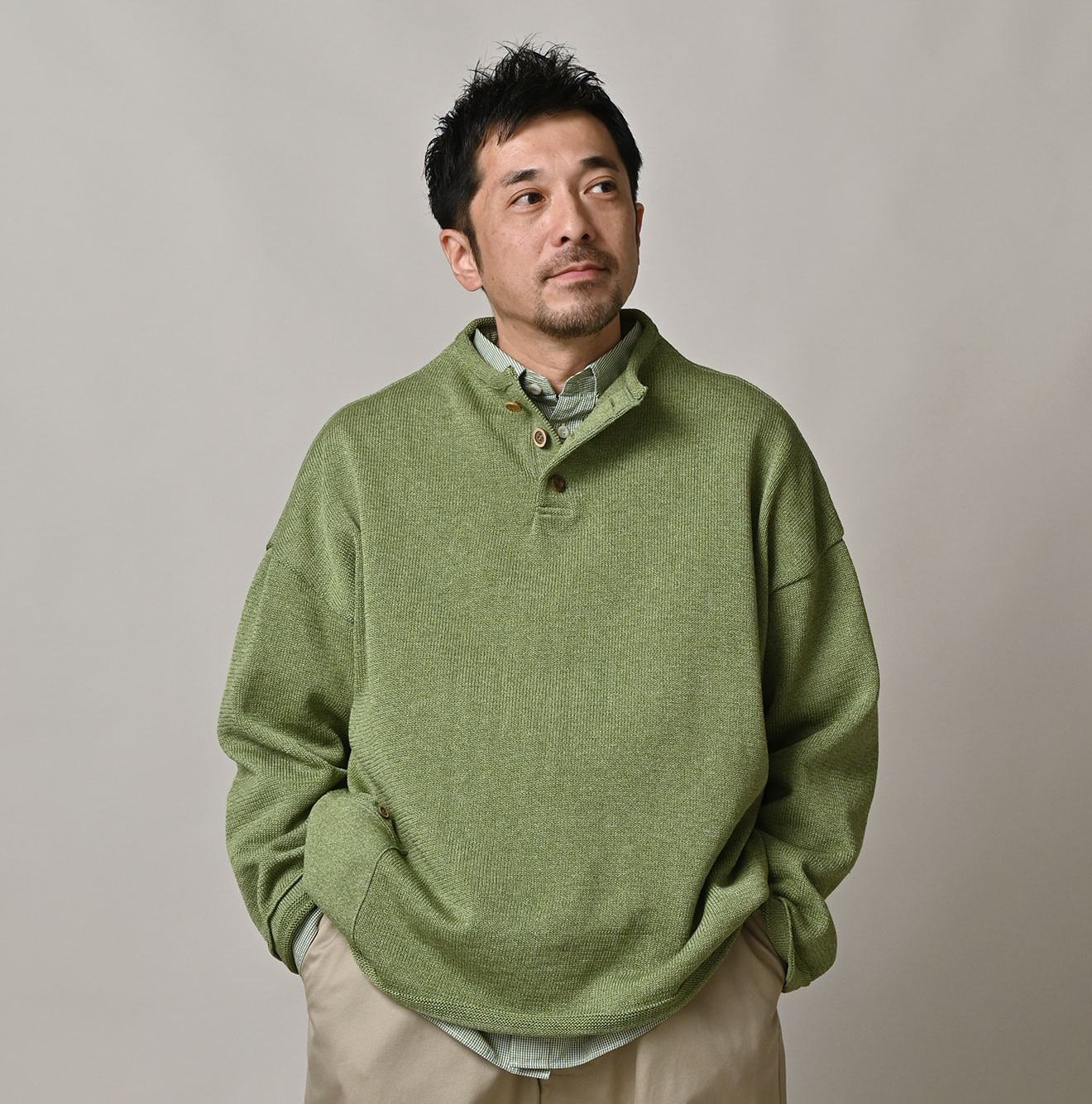 Gima Knitsew Uma Pull Male Model