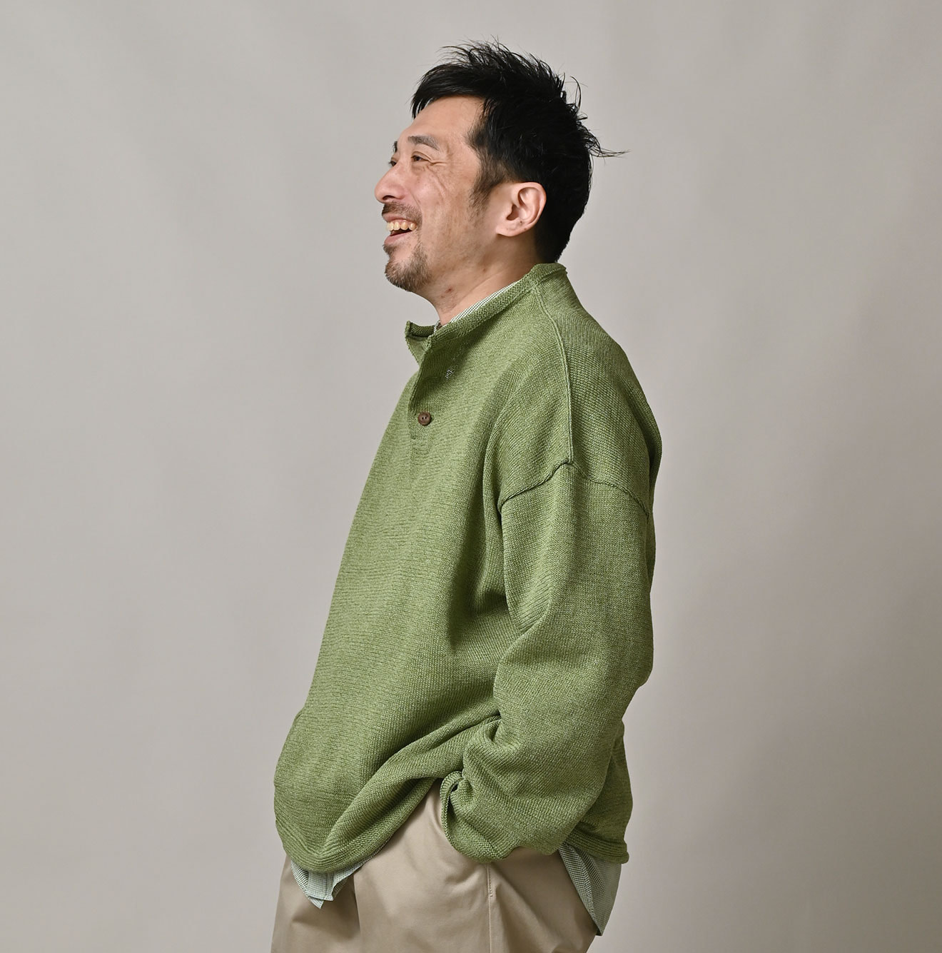 Gima Knitsew Uma Pull Male Model