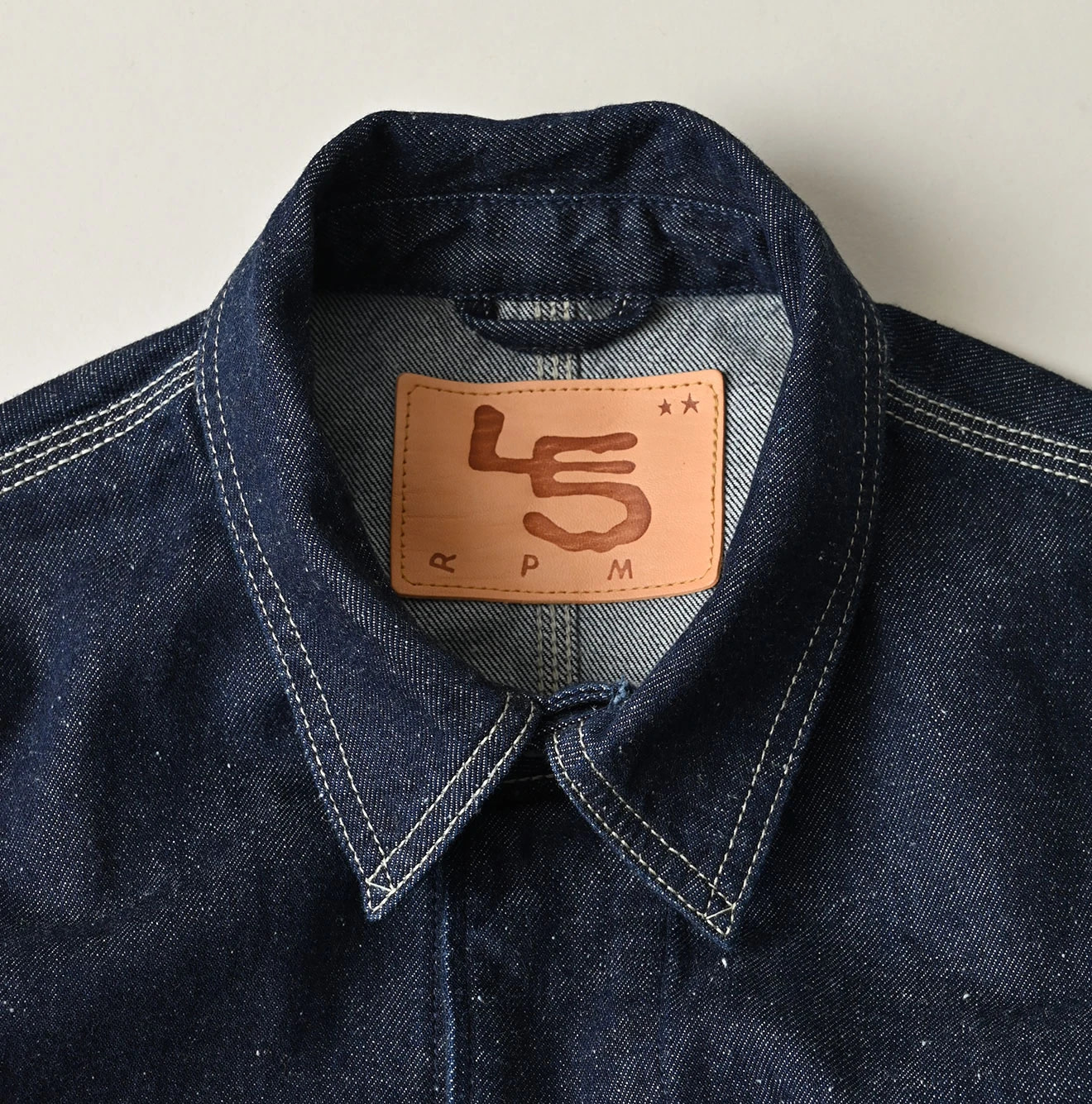 9.4oz Denim 908 Ocean Coverall Nou Detail